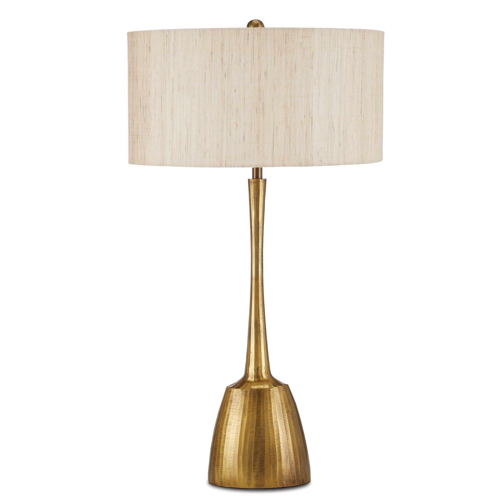 Cheenee Brass Table Lamp - Antique Brass