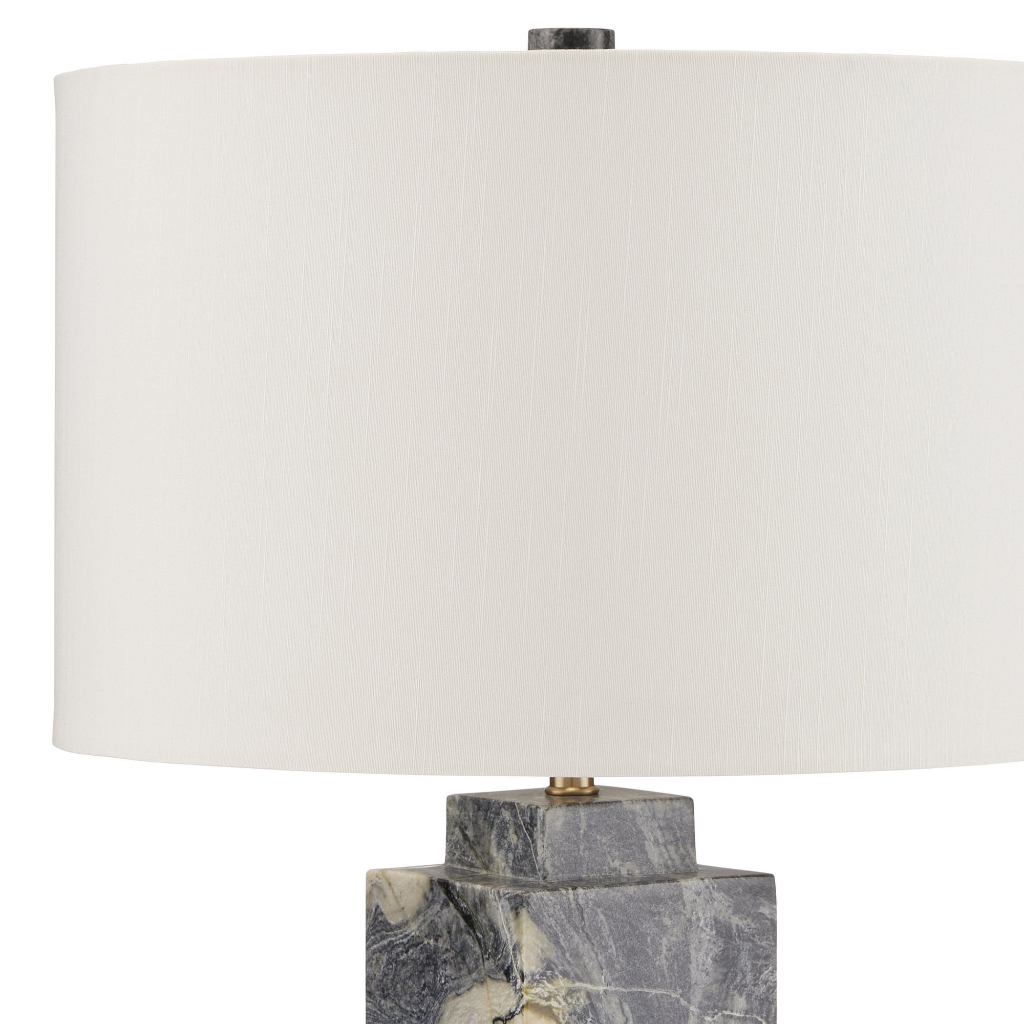 Ashlar Marble Table Lamp - Natural