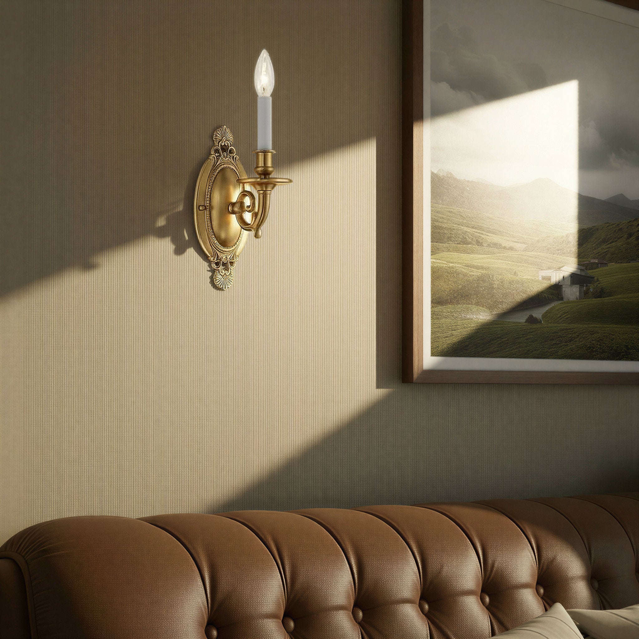 Milford 4.25'' Aged Brass Sconce Gold 4.25"W x 11.5"H x 6.25"D