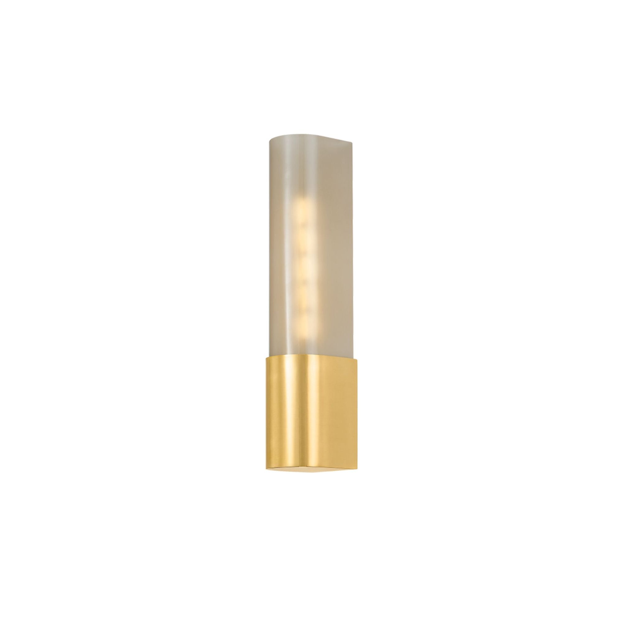 Somersville 1-Light Wall Sconce in Aged Brass 3.25W x 16H
