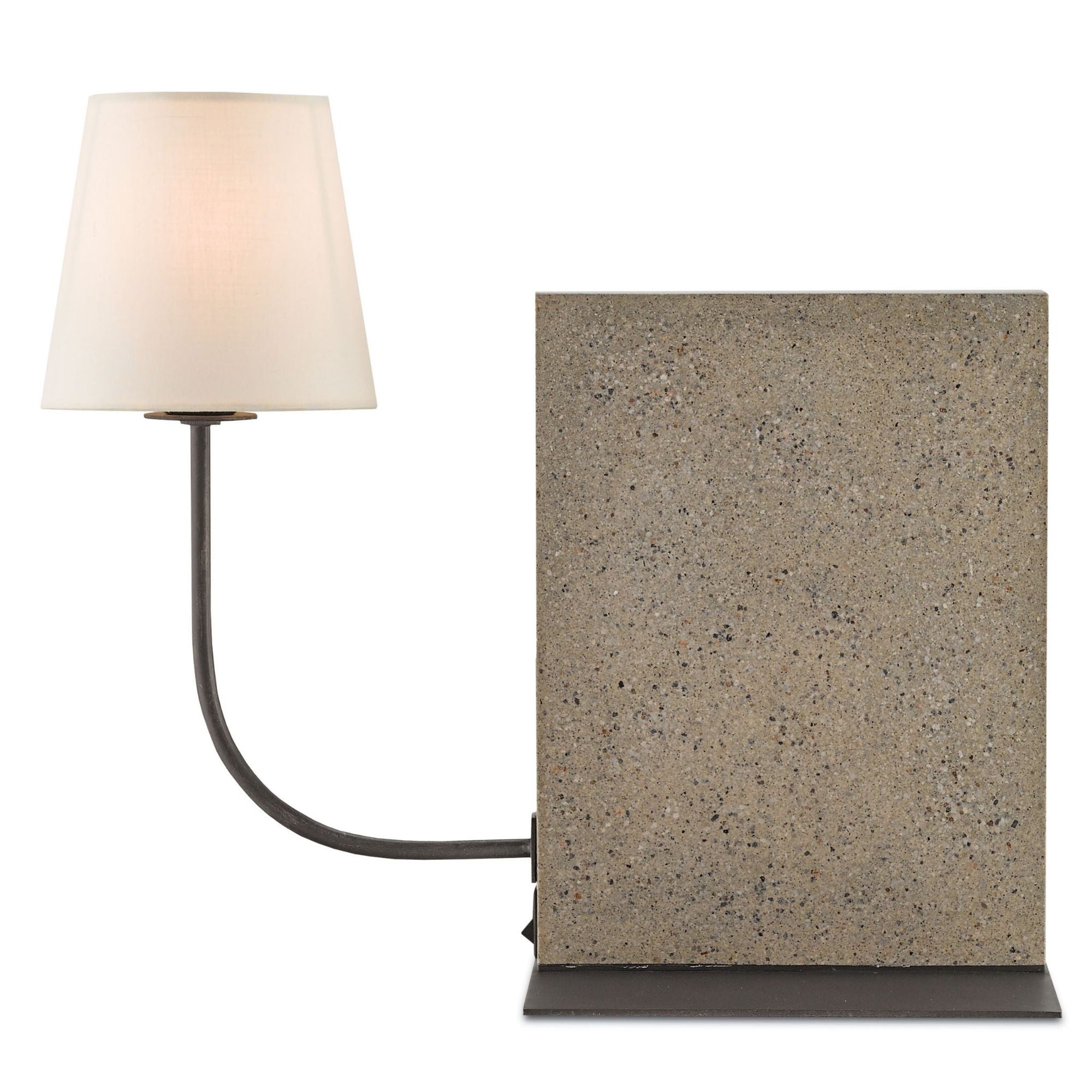 Oldknow Bookcase Lamp - Polished Concrete/Aged Steel