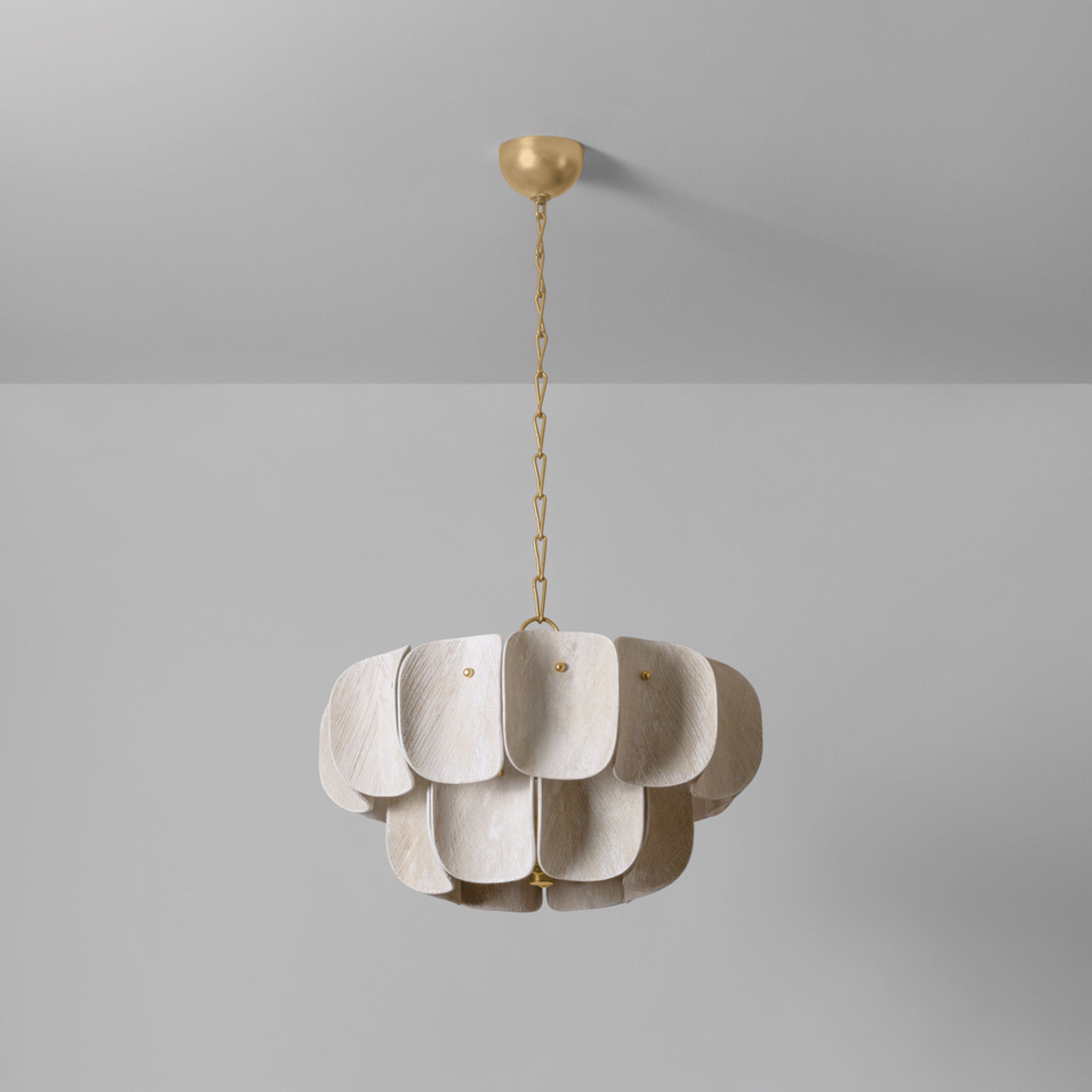 Amalfi 8-Light Chandelier in Vintage Gold Leaf 24W x 16H