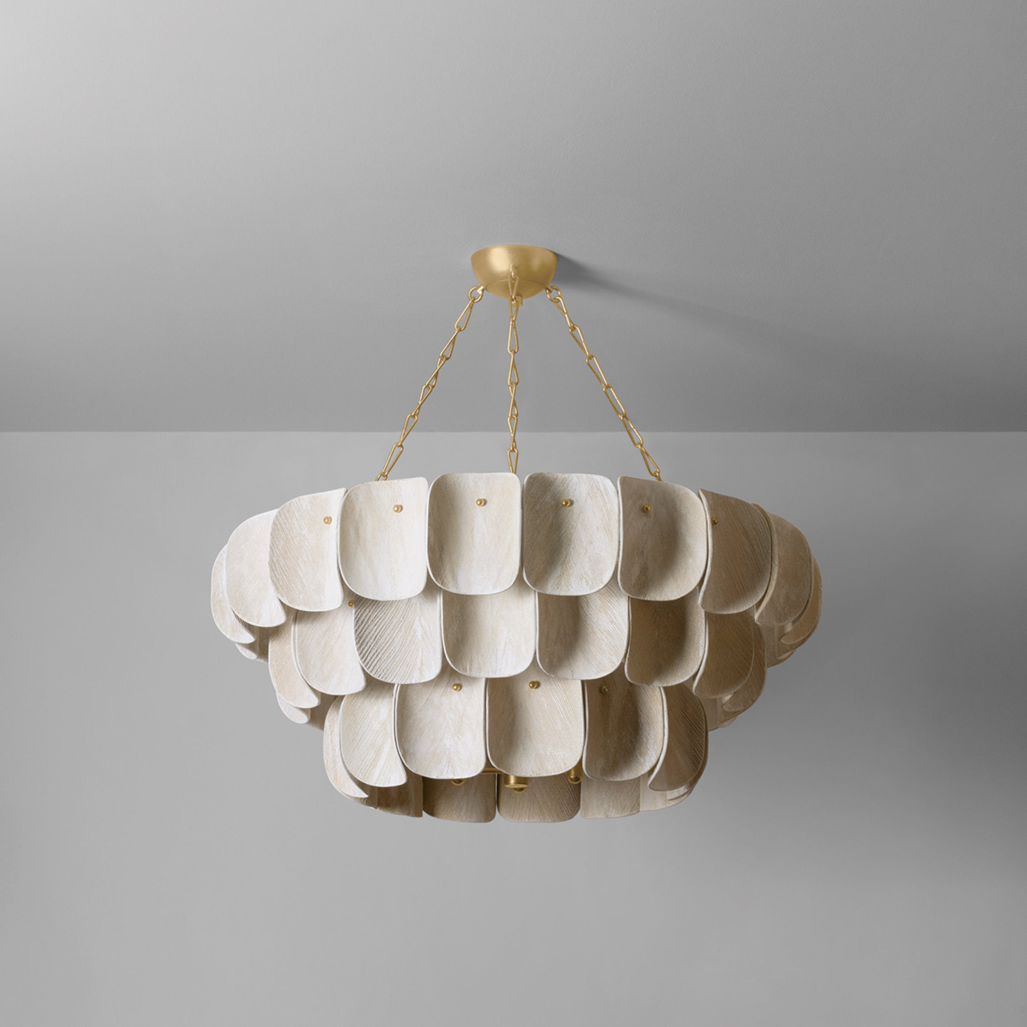 Amalfi 16-Light Chandelier in Vintage Gold Leaf 41W x 18.5H