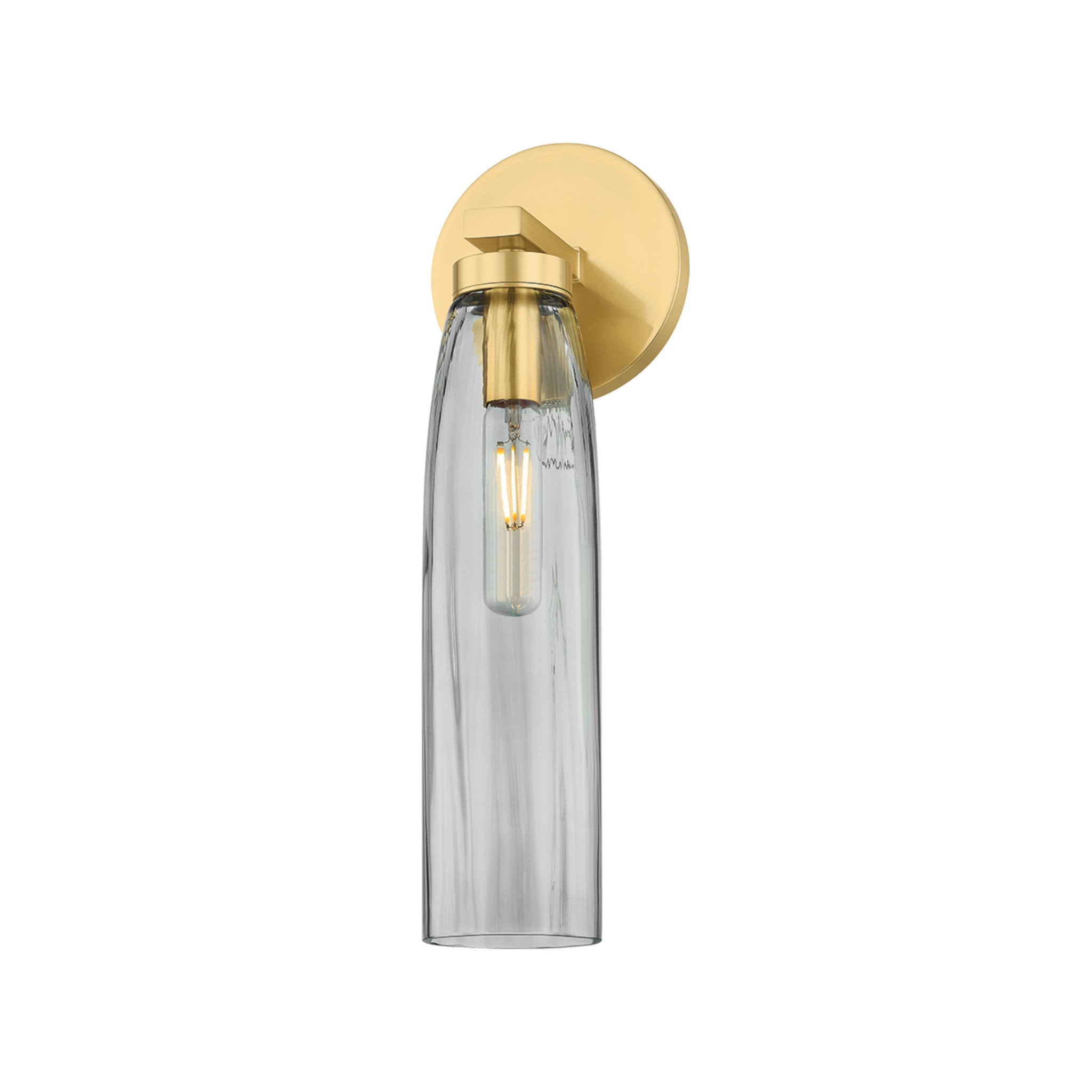 Harpswell 1-Light Bath and Vanity in Aged Brass 4.75W x 14.25H