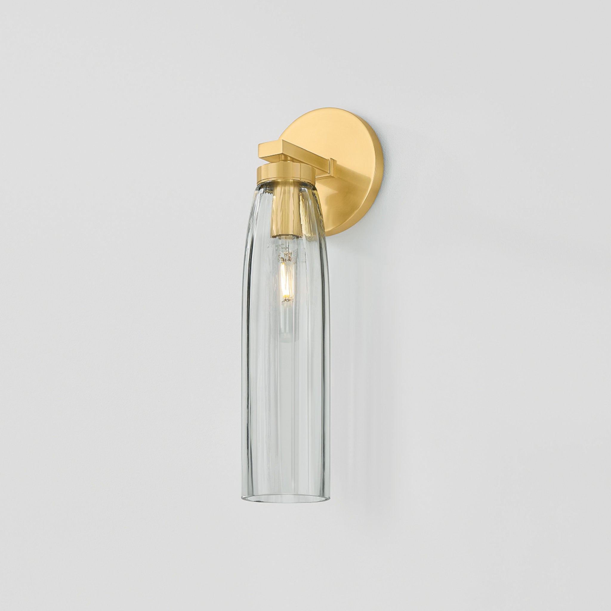 Harpswell 1-Light Bath and Vanity in Aged Brass 4.75W x 14.25H