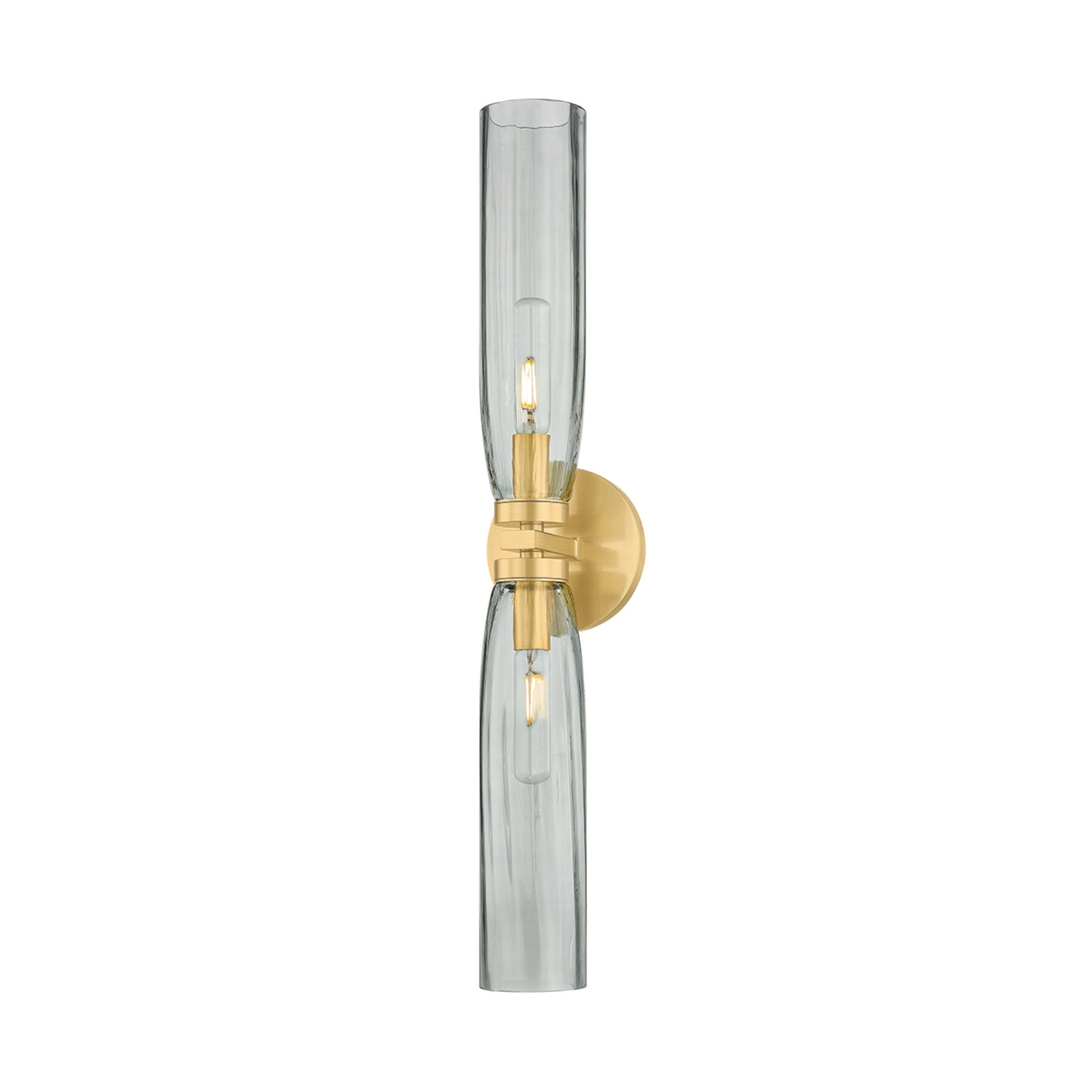 Harpswell 2-Light Bath and Vanity in Aged Brass 4.75W x 23.75H