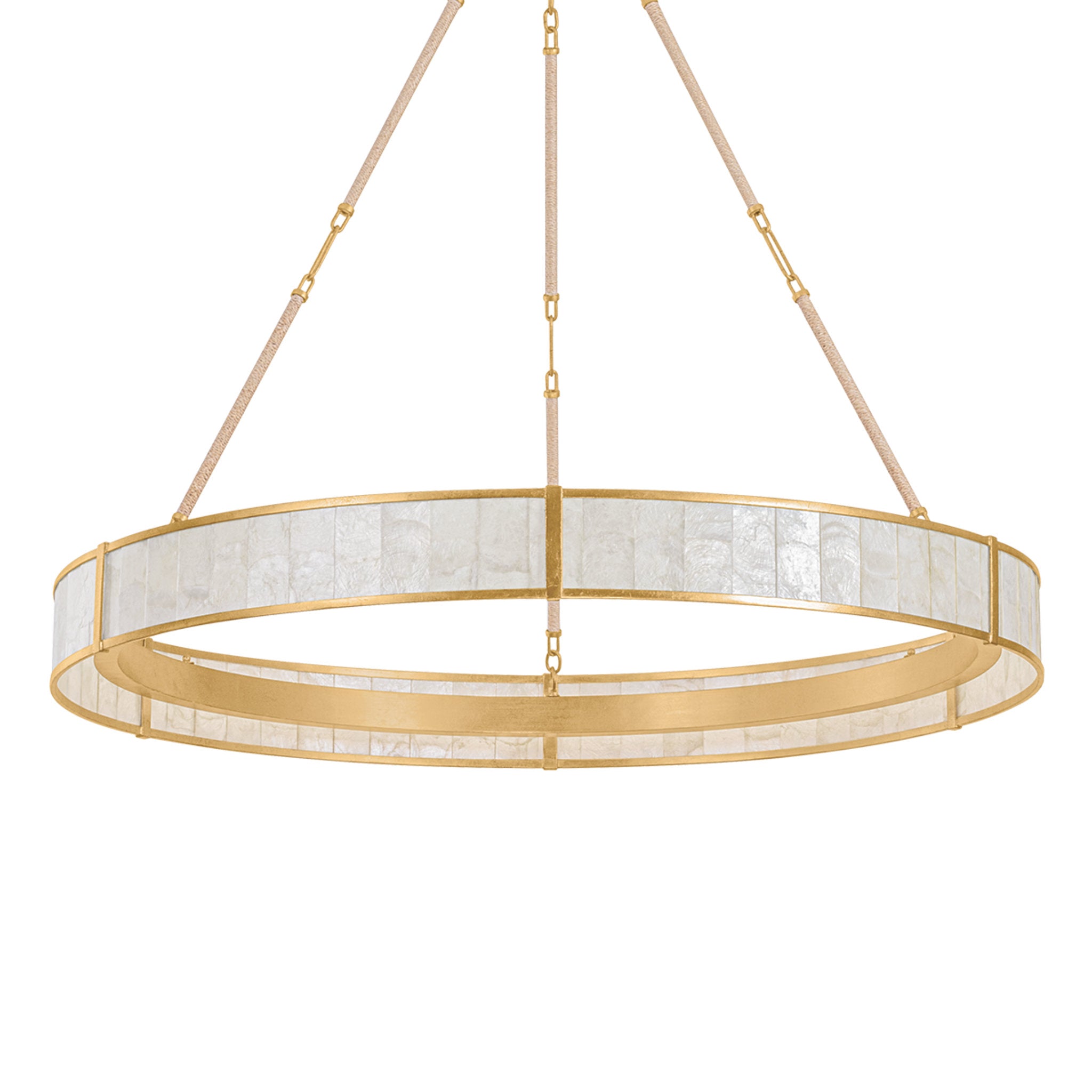 Halcott 1-Light Chandelier in Vintage Gold Leaf 42W x 5H
