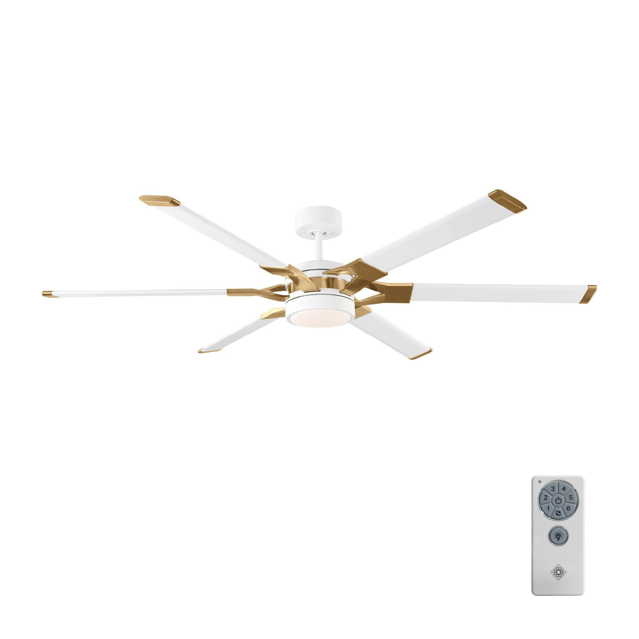 Sean Lavin Loft 62" LED Ceiling Fan in Matte White w/ Matte White Blade D:62'' H:13''