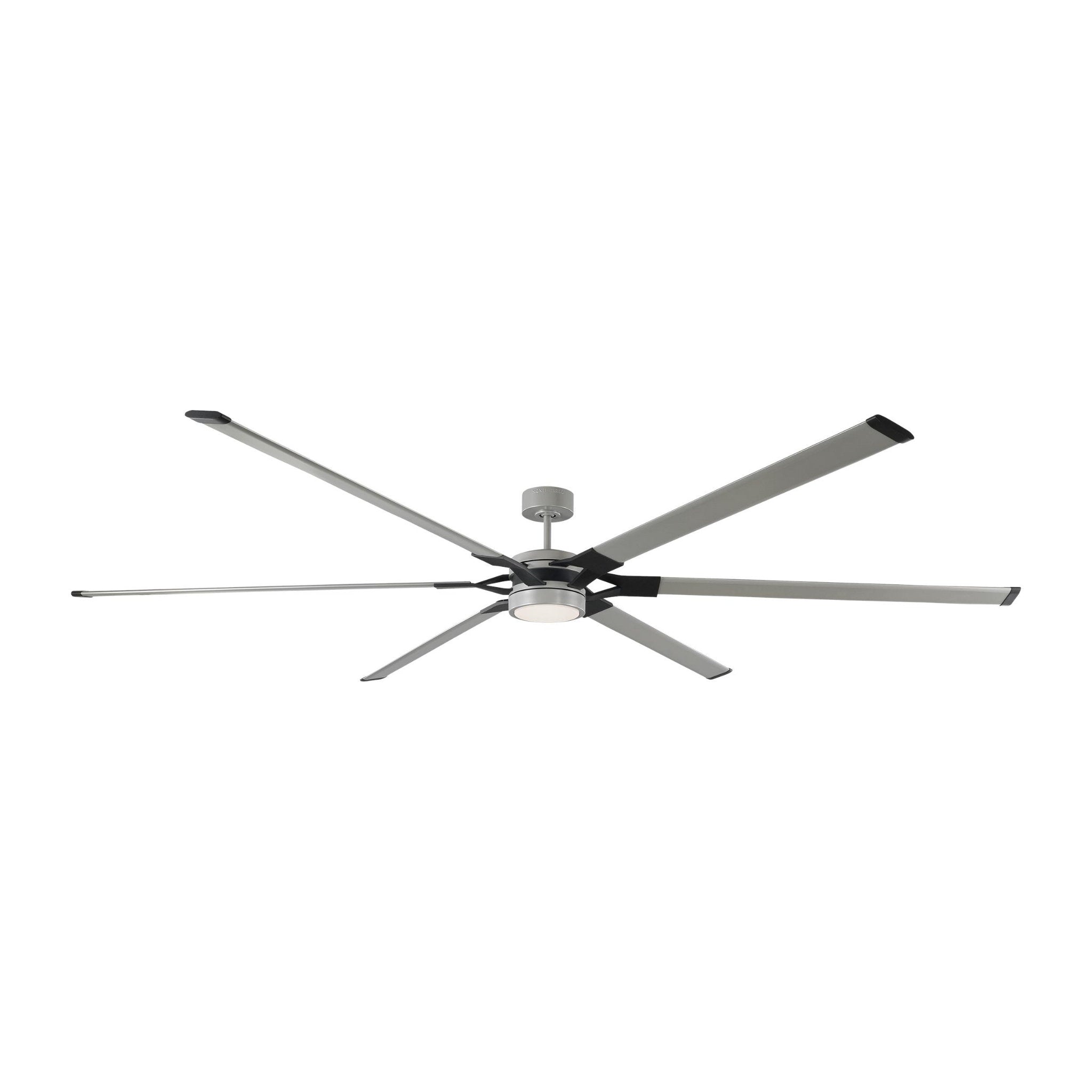 Sean Lavin Loft 96" LED Ceiling Fan in Painted Brushed Steel w/ Painted Brushed Steel Blade D:96'' H:13''
