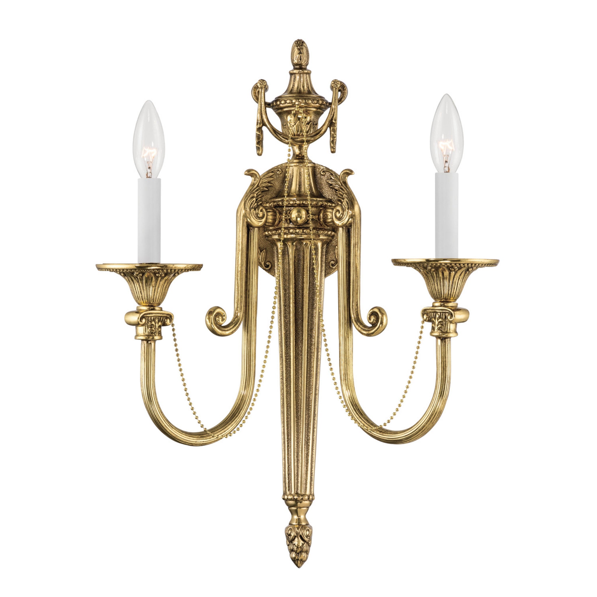 Langley 15'' Olde Brass Sconce Gold 15"W x 20"H x 6.75"D