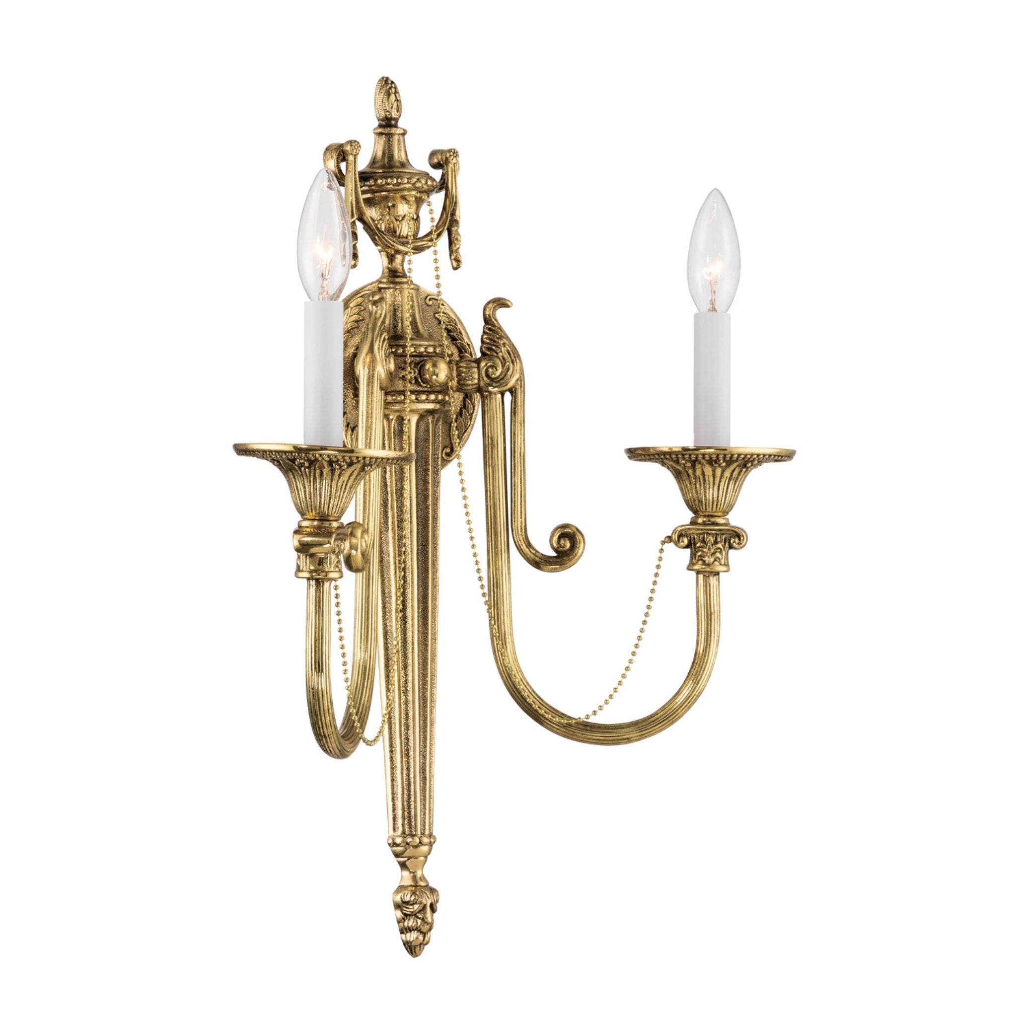 Langley 15'' Olde Brass Sconce Gold 15"W x 20"H x 6.75"D