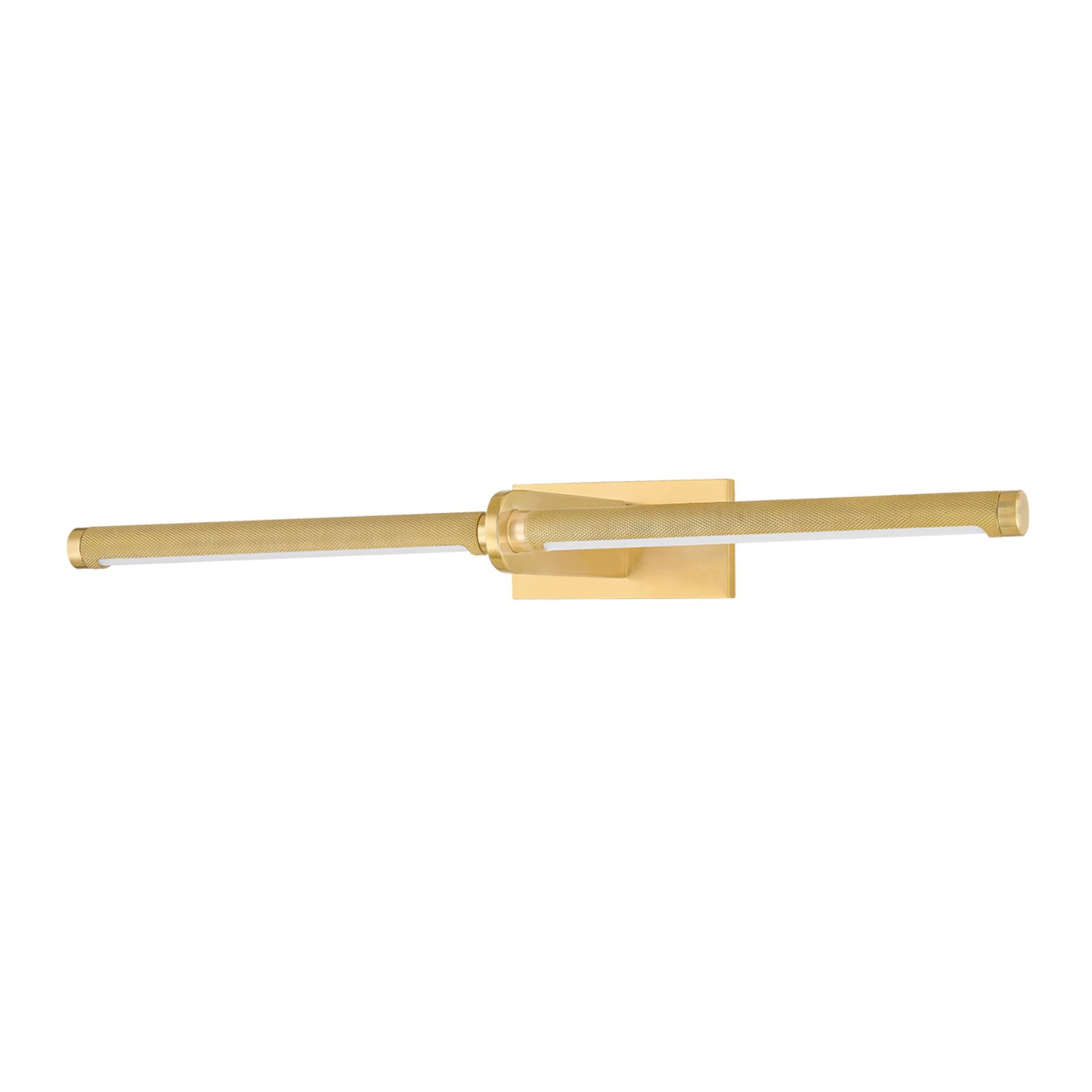 Deptford 2-Light Picture Light in Aged Brass 24W x 3H