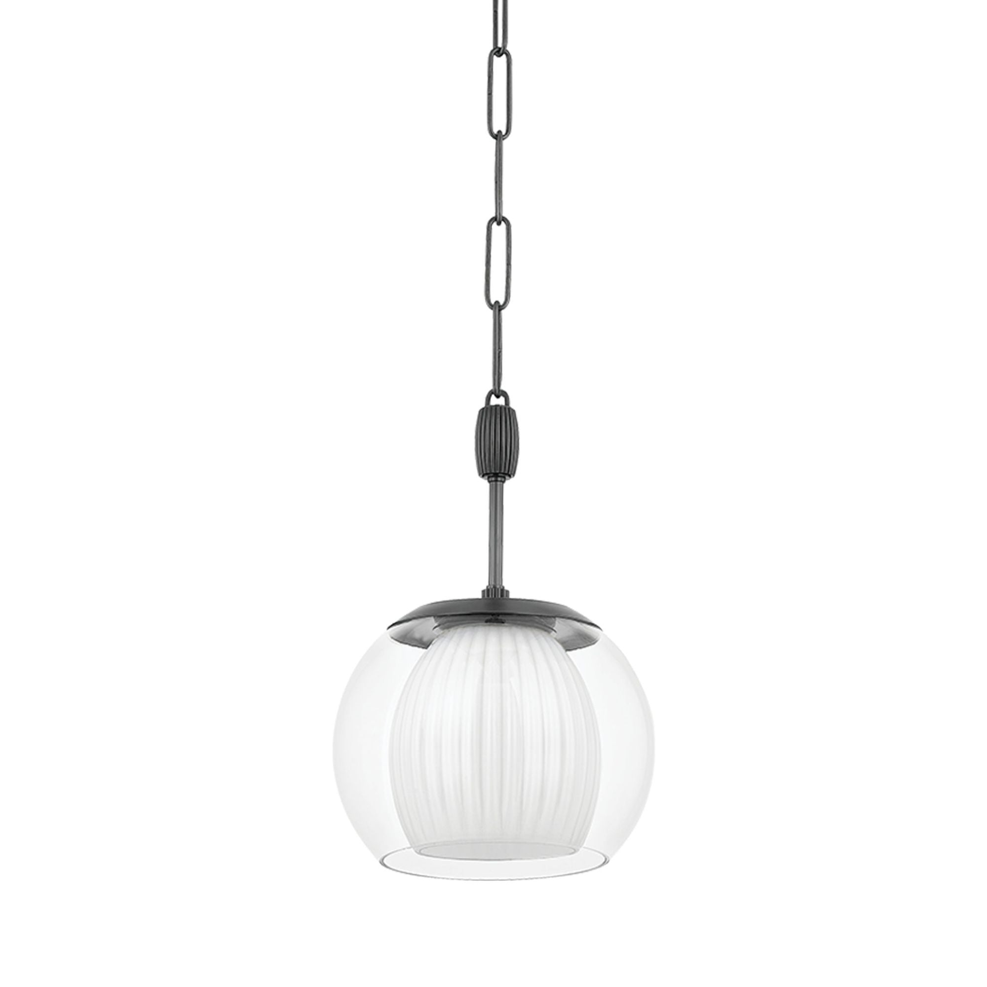 Clementon 1-Light Pendant in Distressed Bronze 11W x 16.75H