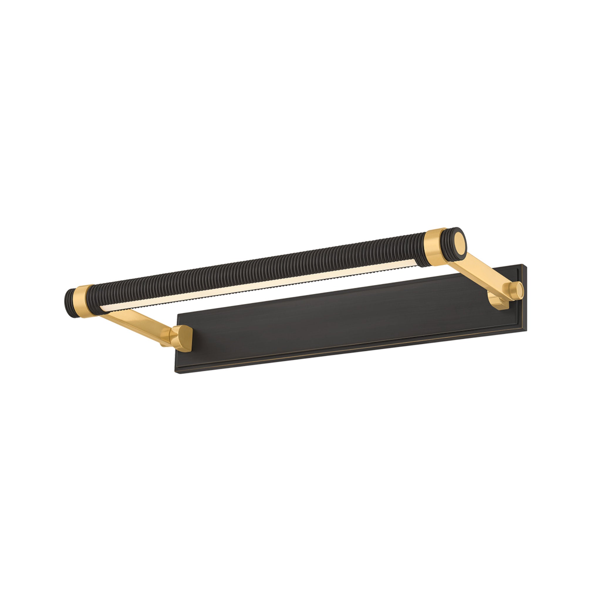 Duell 1-Light Picture Light in Aged Brass 18W x 2.75H (7318-AGB/DB)