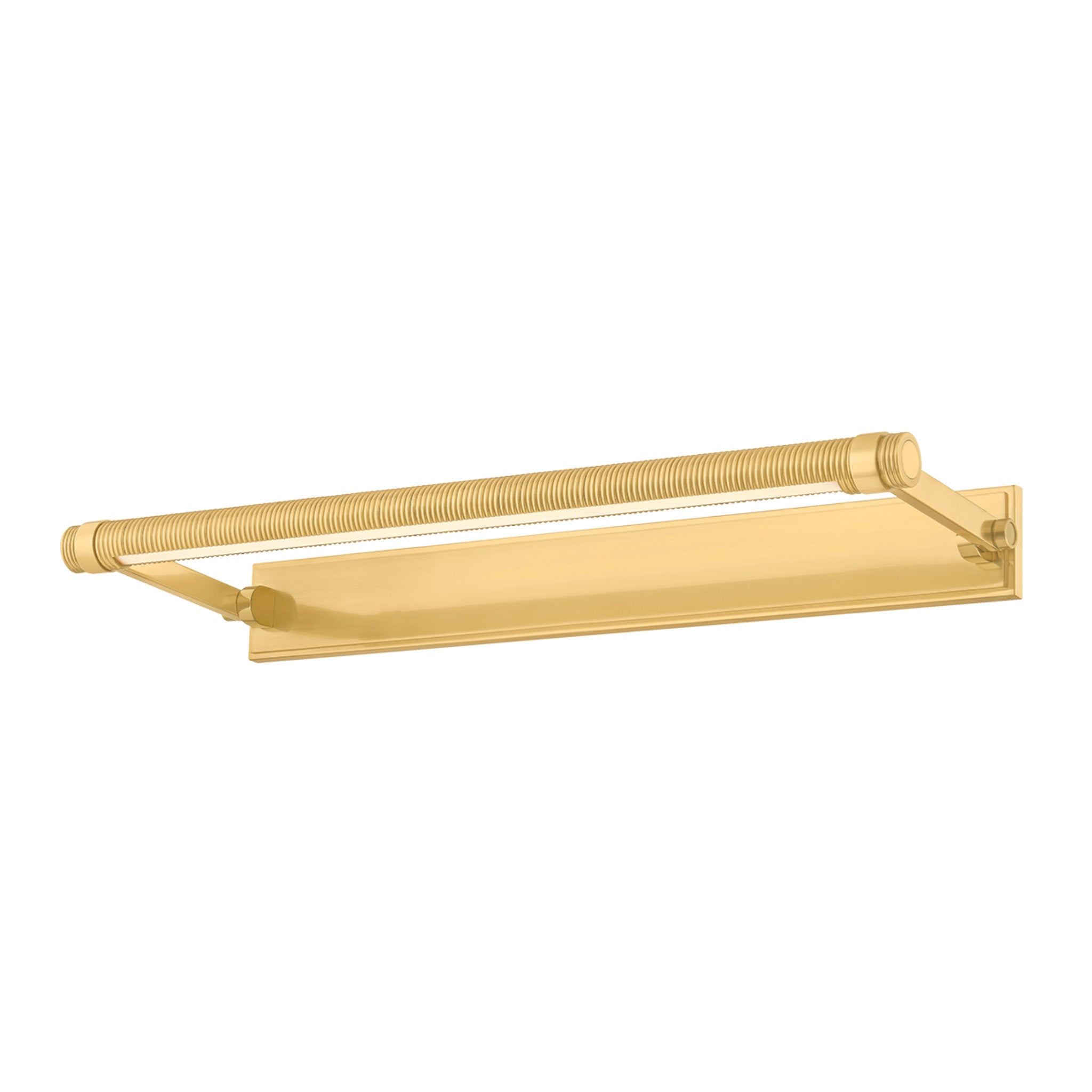 Duell 1-Light Picture Light in Aged Brass 24W x 2.75H (7324-AGB)