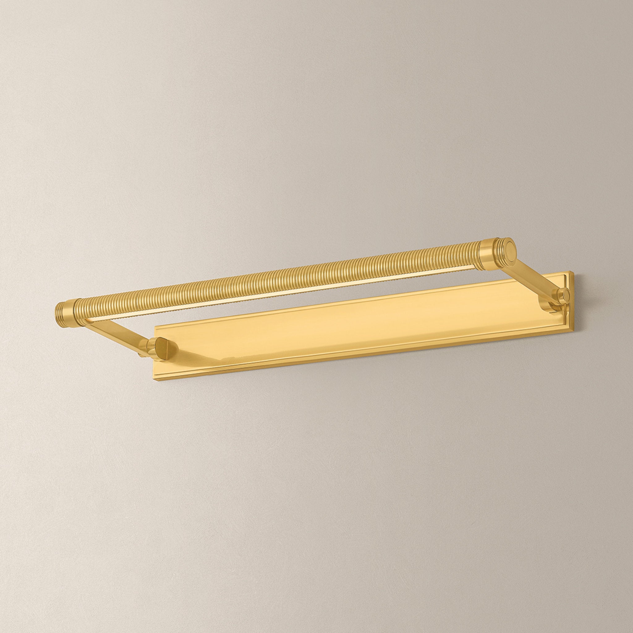 Duell 1-Light Picture Light in Aged Brass 24W x 2.75H (7324-AGB)