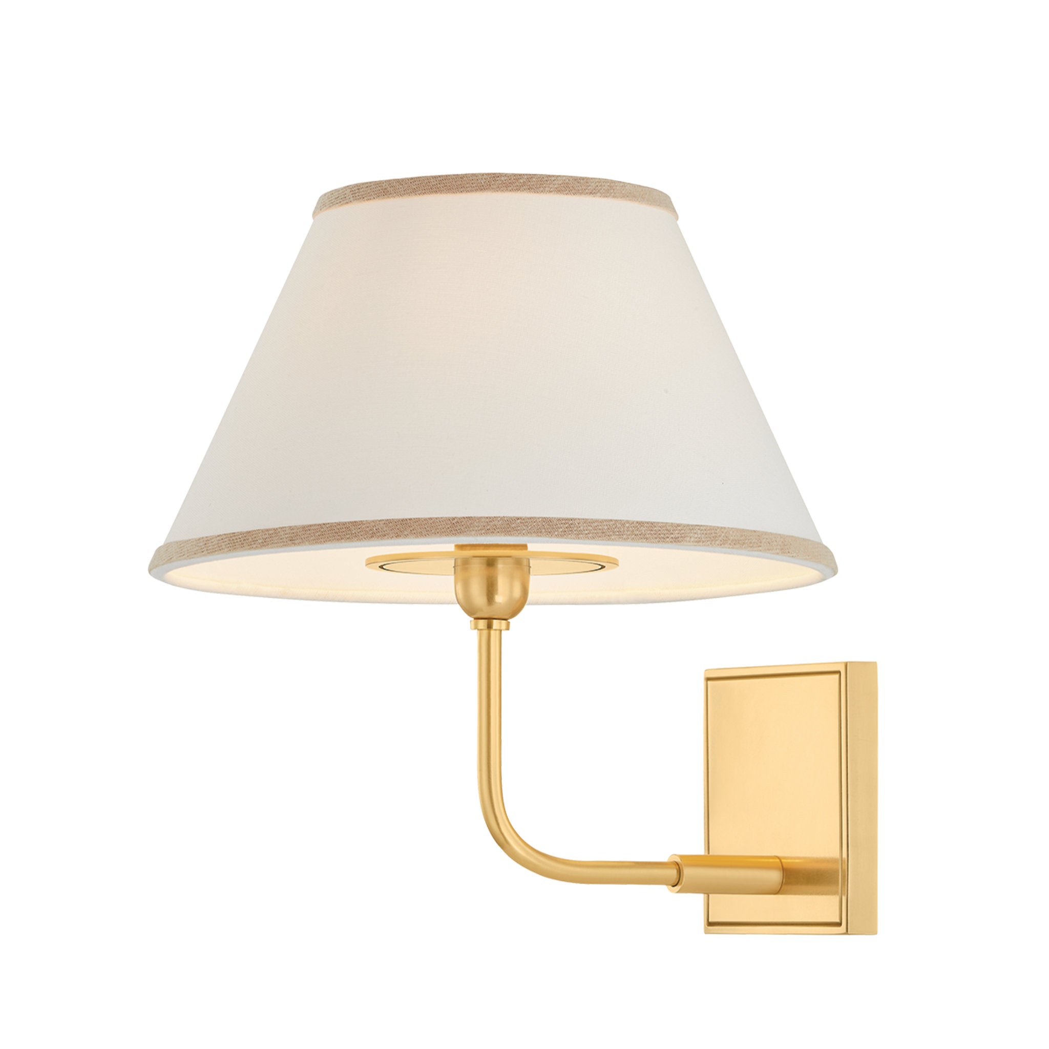 Durland 1-Light Wall Sconce in Aged Brass 10.5W x 11.25H