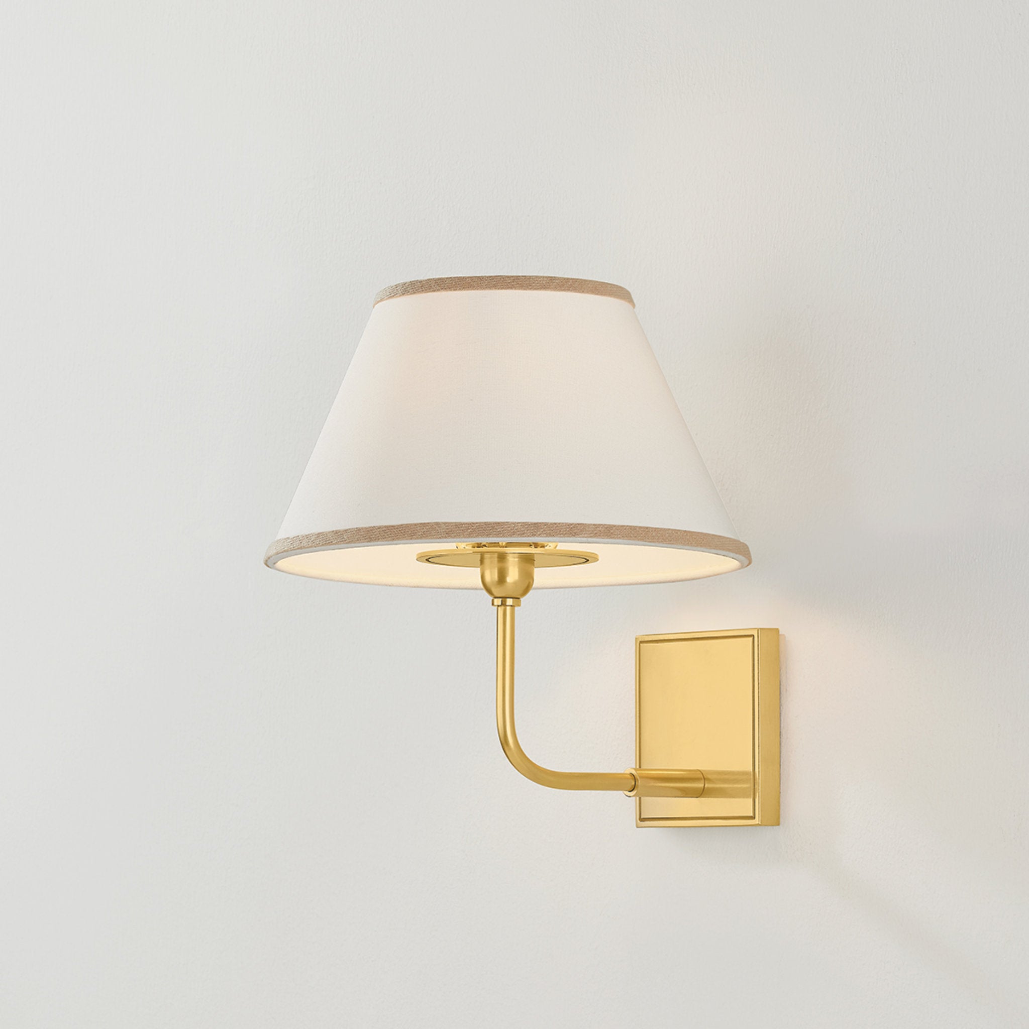Durland 1-Light Wall Sconce in Aged Brass 10.5W x 11.25H