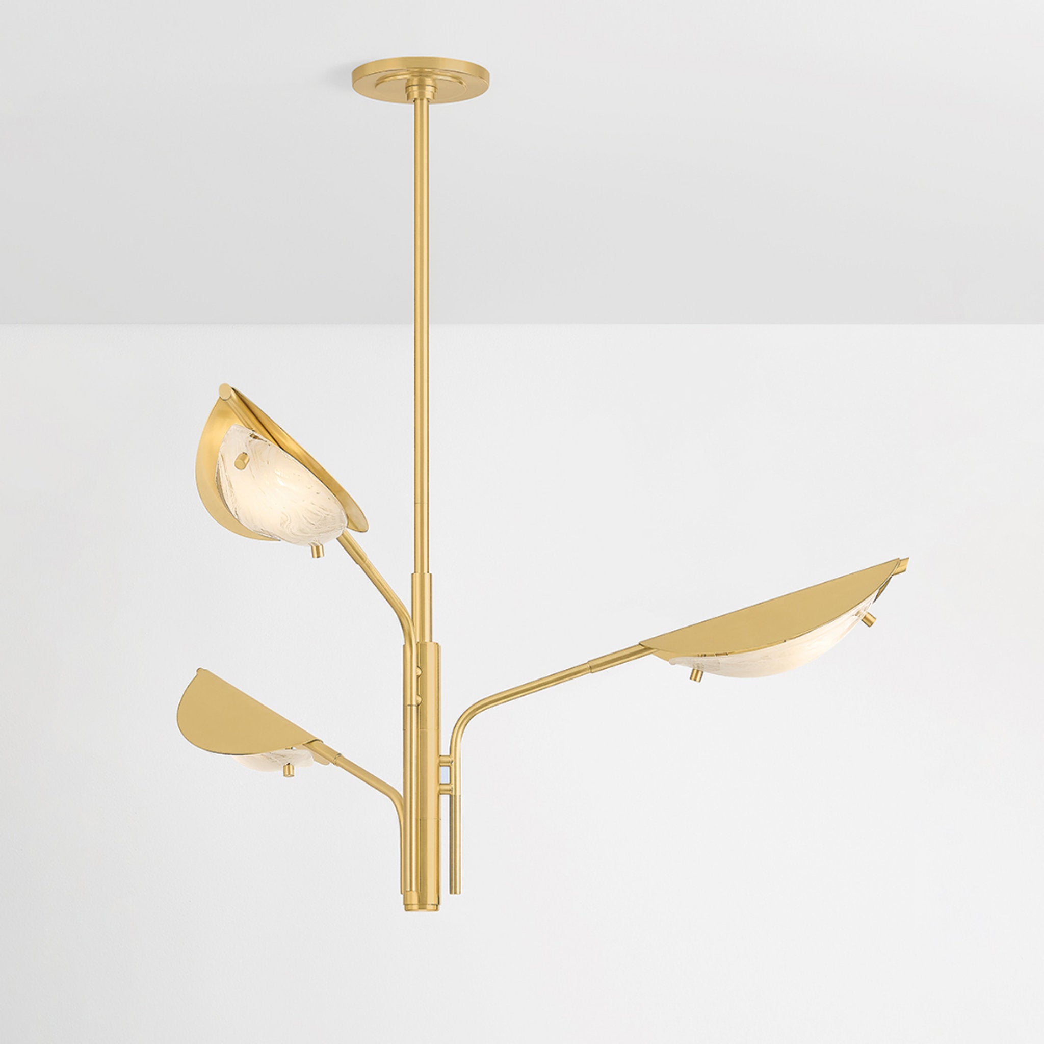 Levin 3-Light Chandelier in Aged Brass 40W x 18.5H