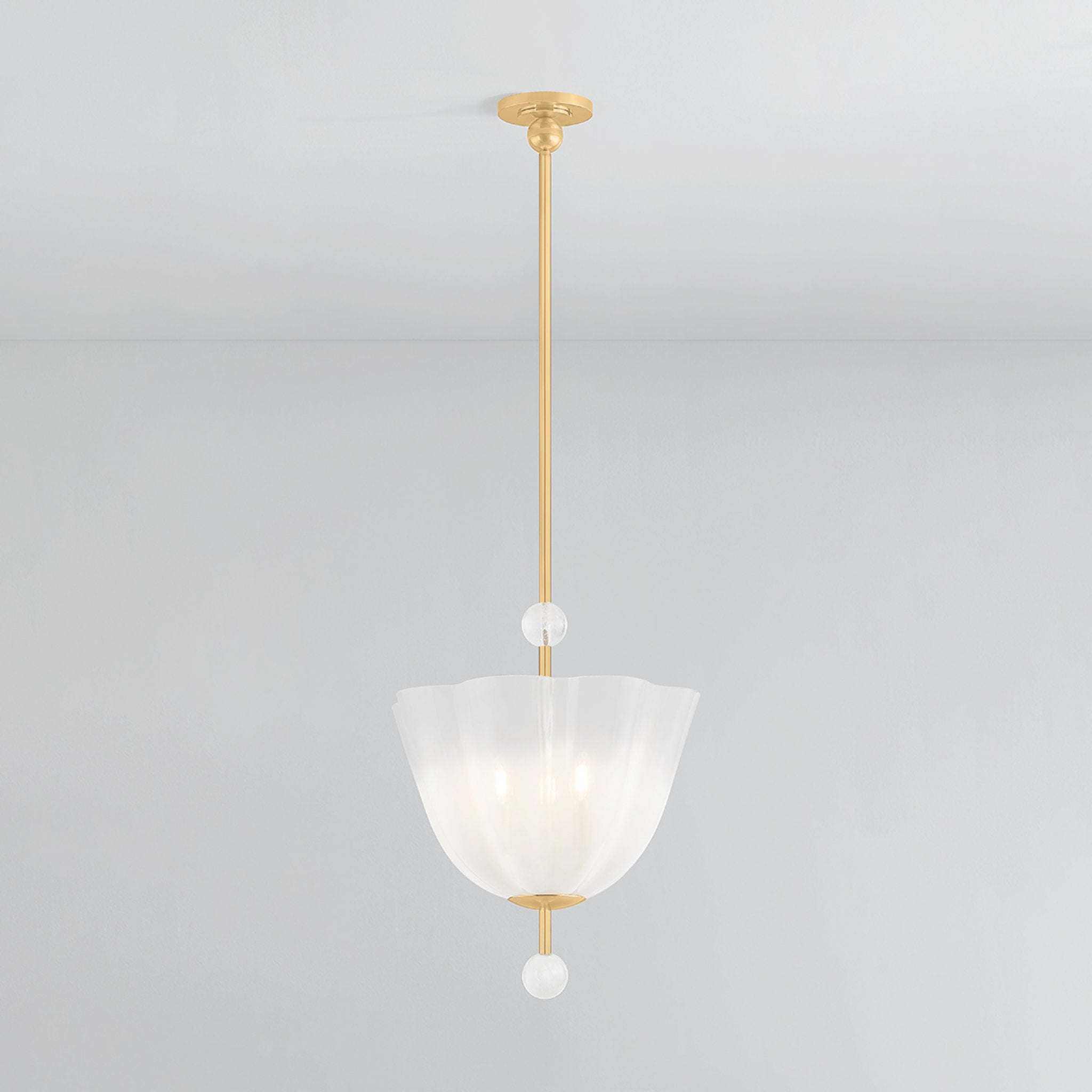 Cambria Heights 3-Light Lantern in Aged Brass 17W x 21H