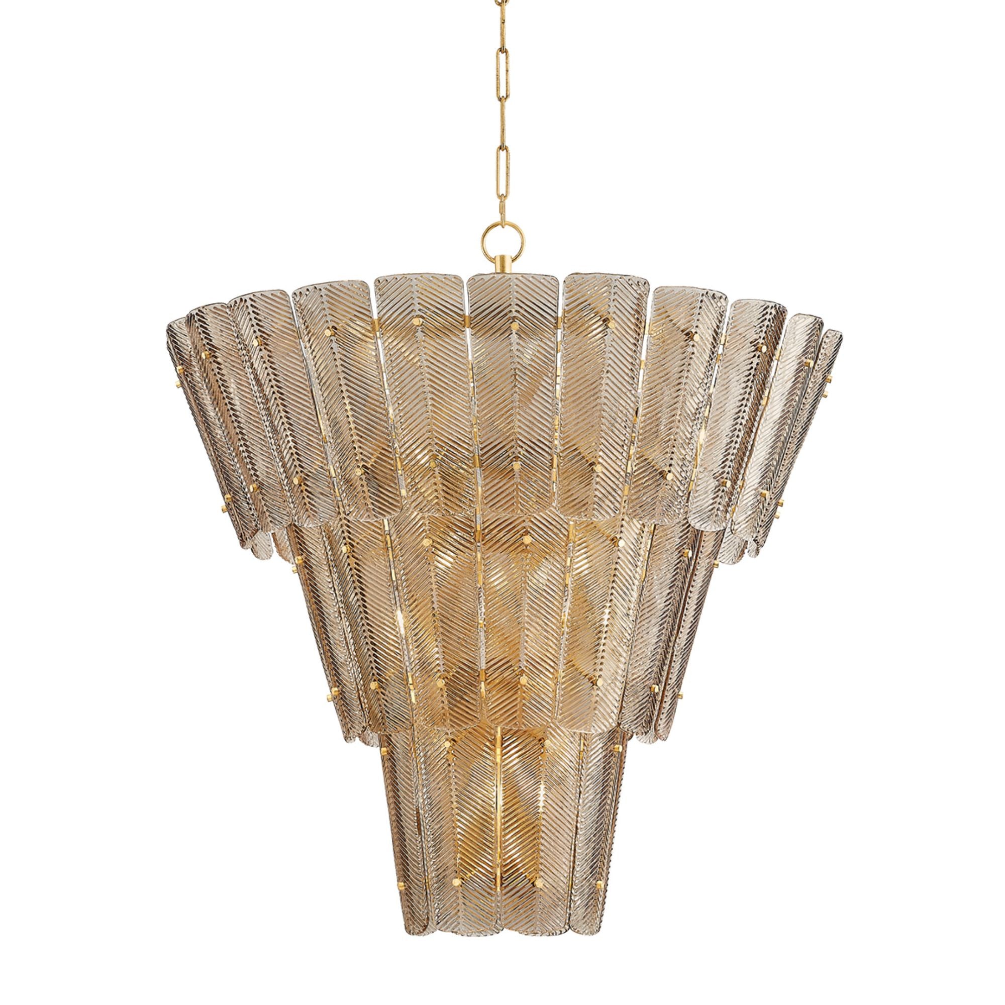 Cassian 18-Light Chandelier in Vintage Gold Leaf 44.5W x 46H