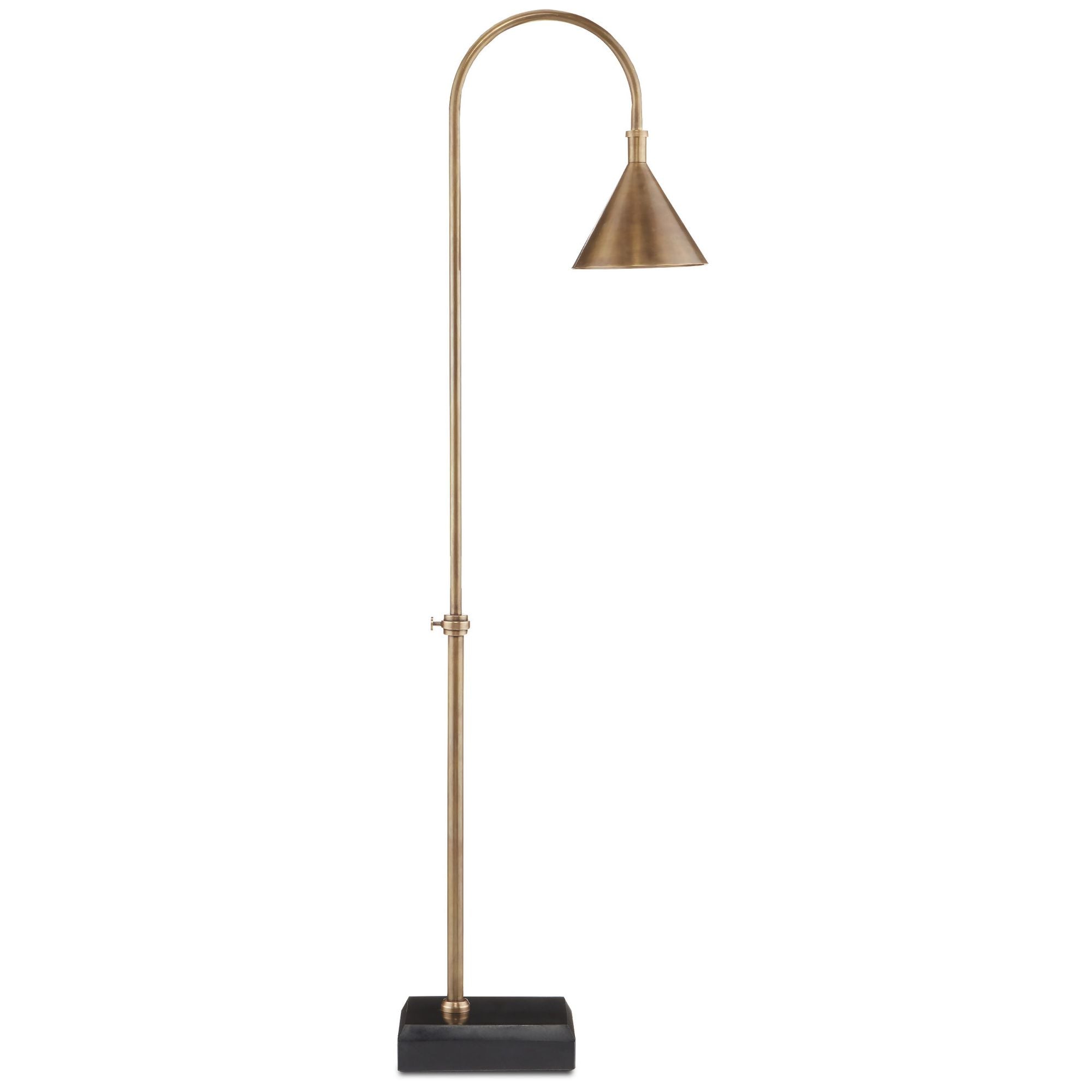 Vision Brass Floor Lamp - Vintage Brass/Black