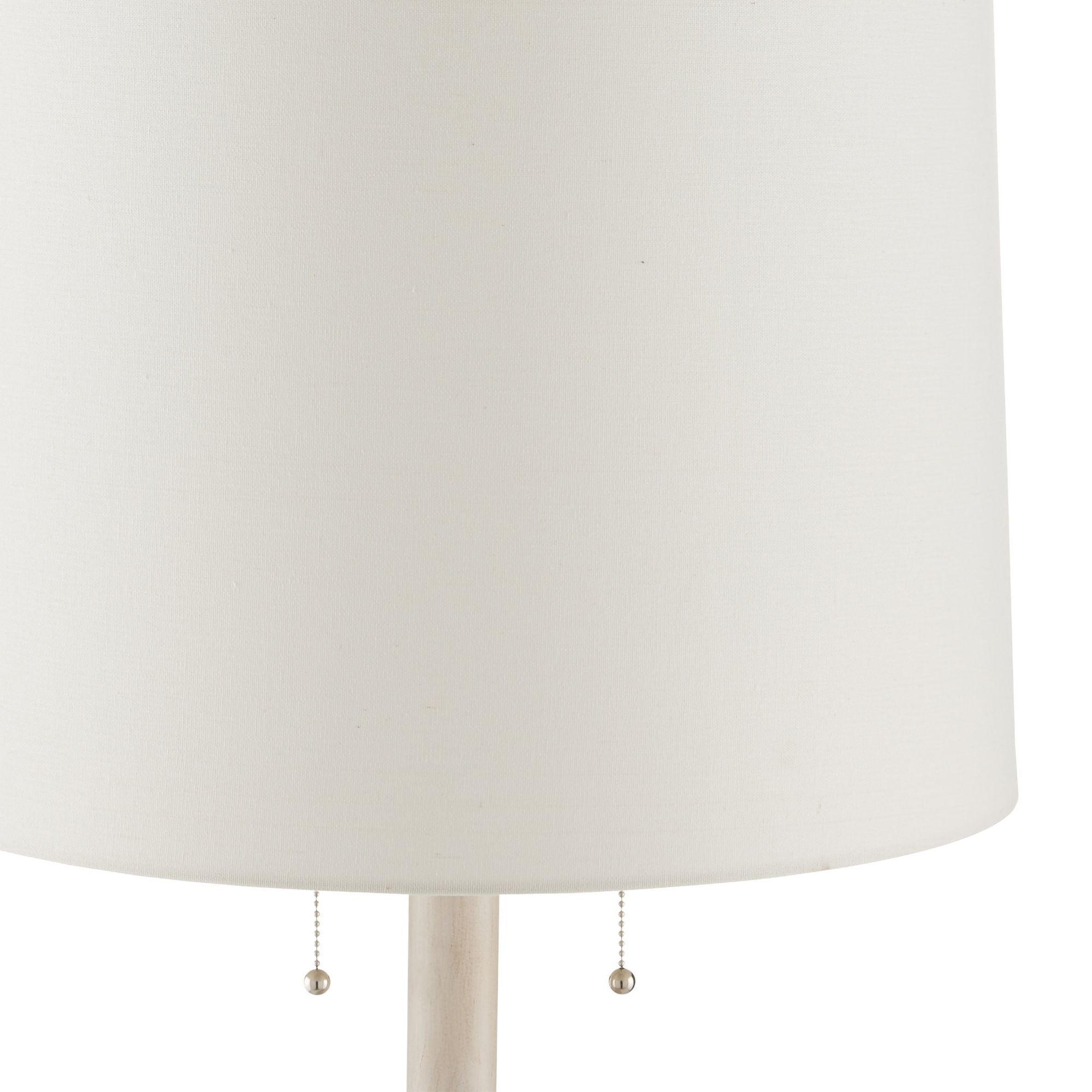 Malayan White Floor Lamp - Whitewash