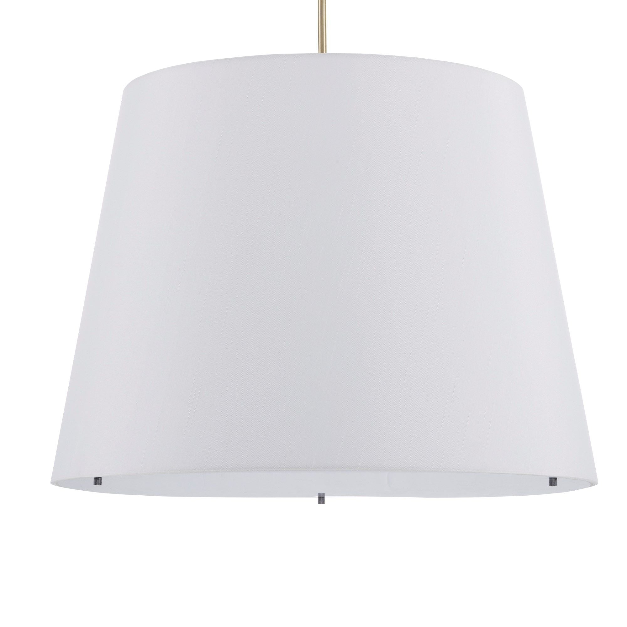 Cloister Large Brass Floor Lamp - Antique Brass/White