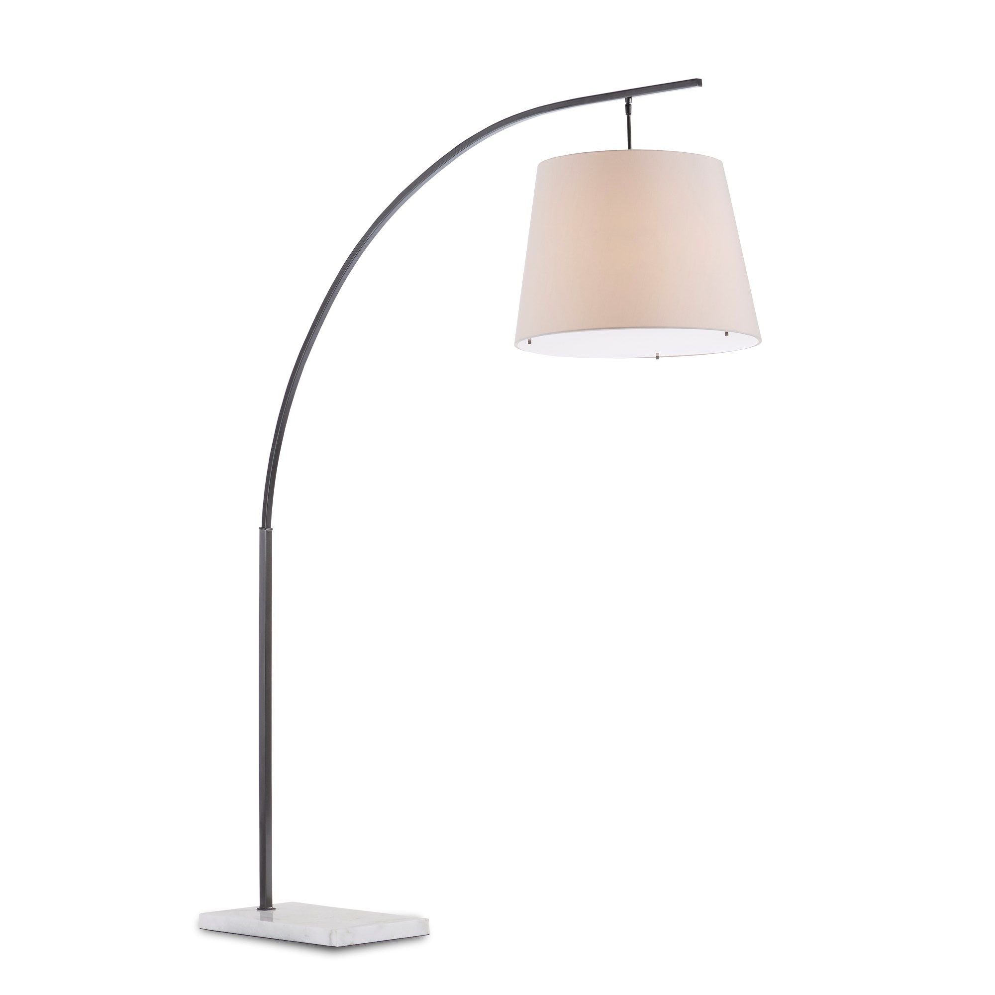 Cloister Large Bronze Floor Lamp - Oil Rubbed Bronze/White