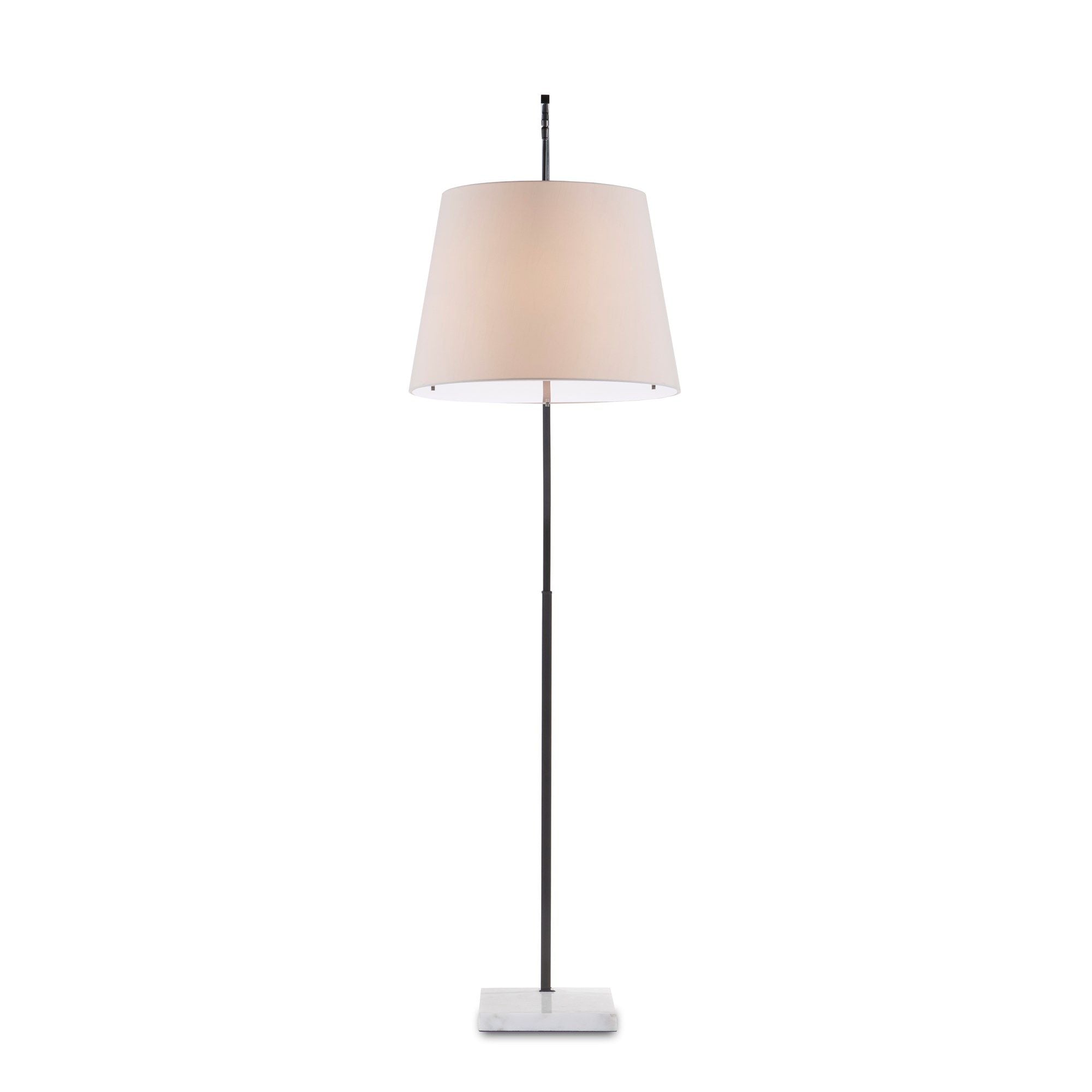 Cloister Large Bronze Floor Lamp - Oil Rubbed Bronze/White
