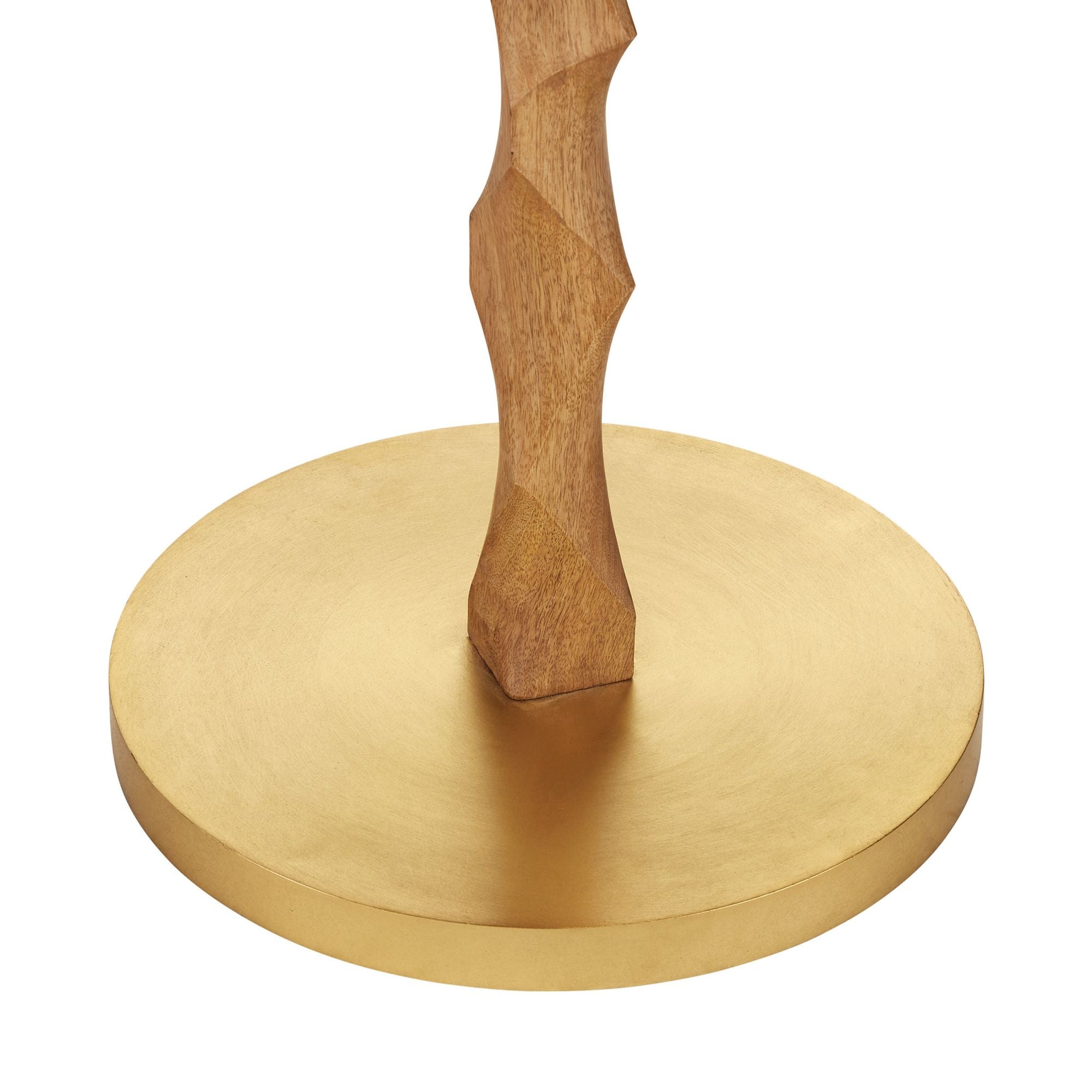 Sunbird Wood Floor Lamp - Natural/Brass