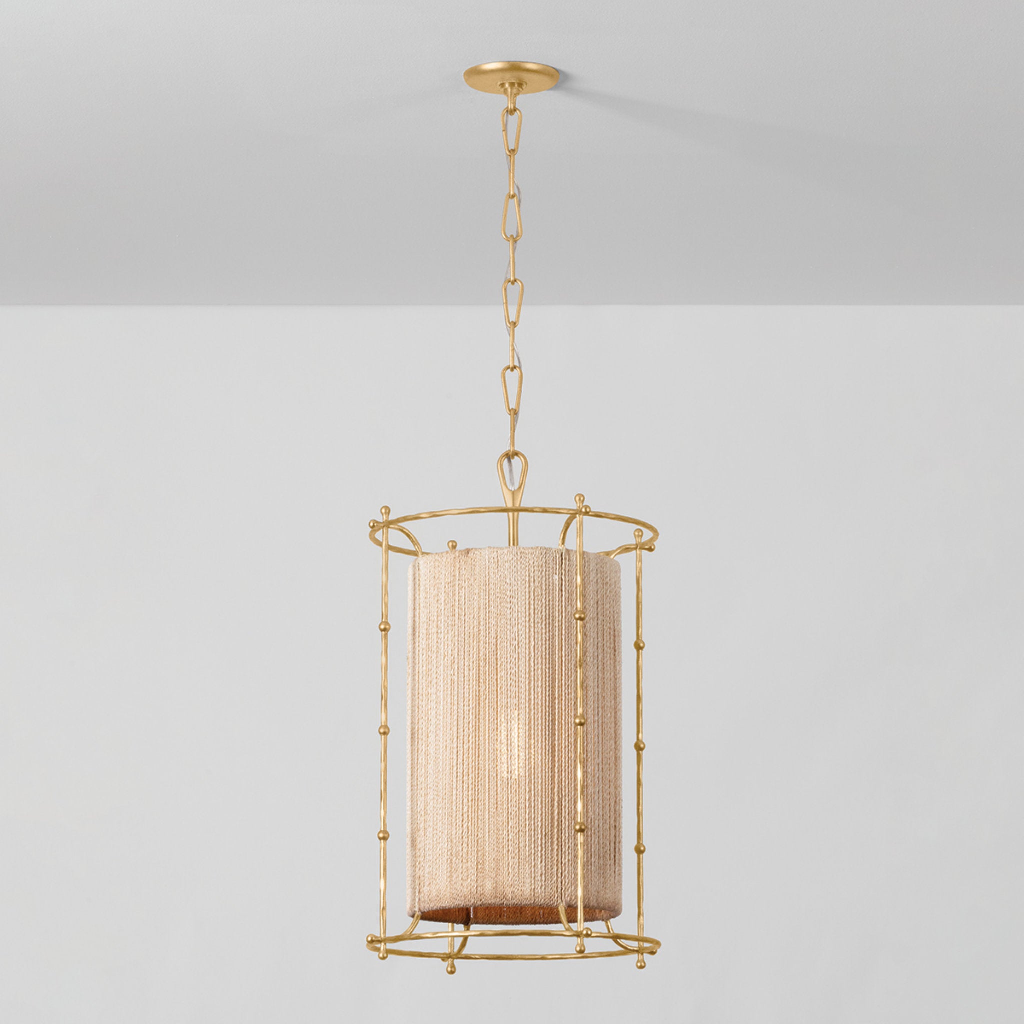 Jones Point 1-Light Lantern in Vintage Gold Leaf 15.5W x 24.75H
