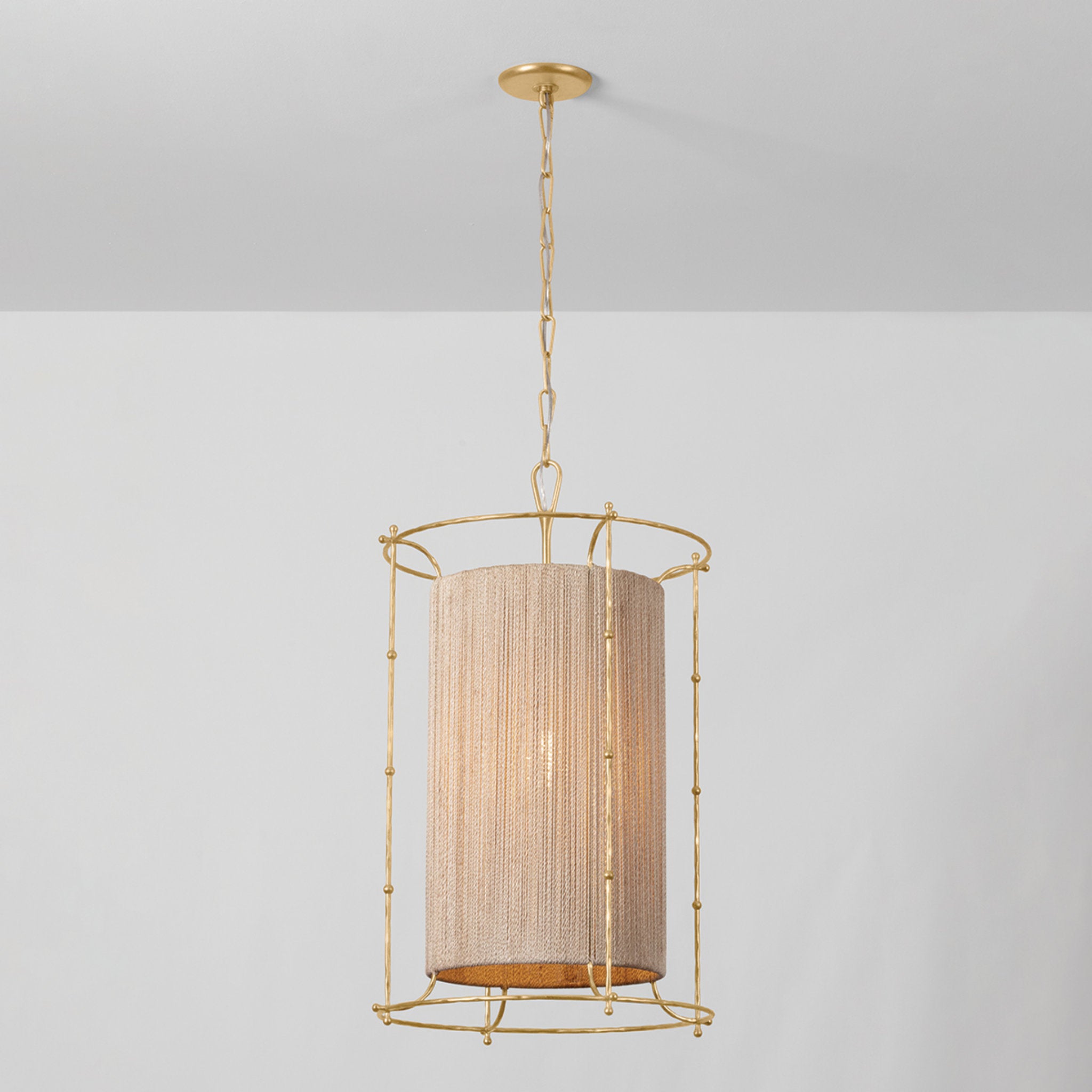 Jones Point 1-Light Lantern in Vintage Gold Leaf 20W x 32.25H