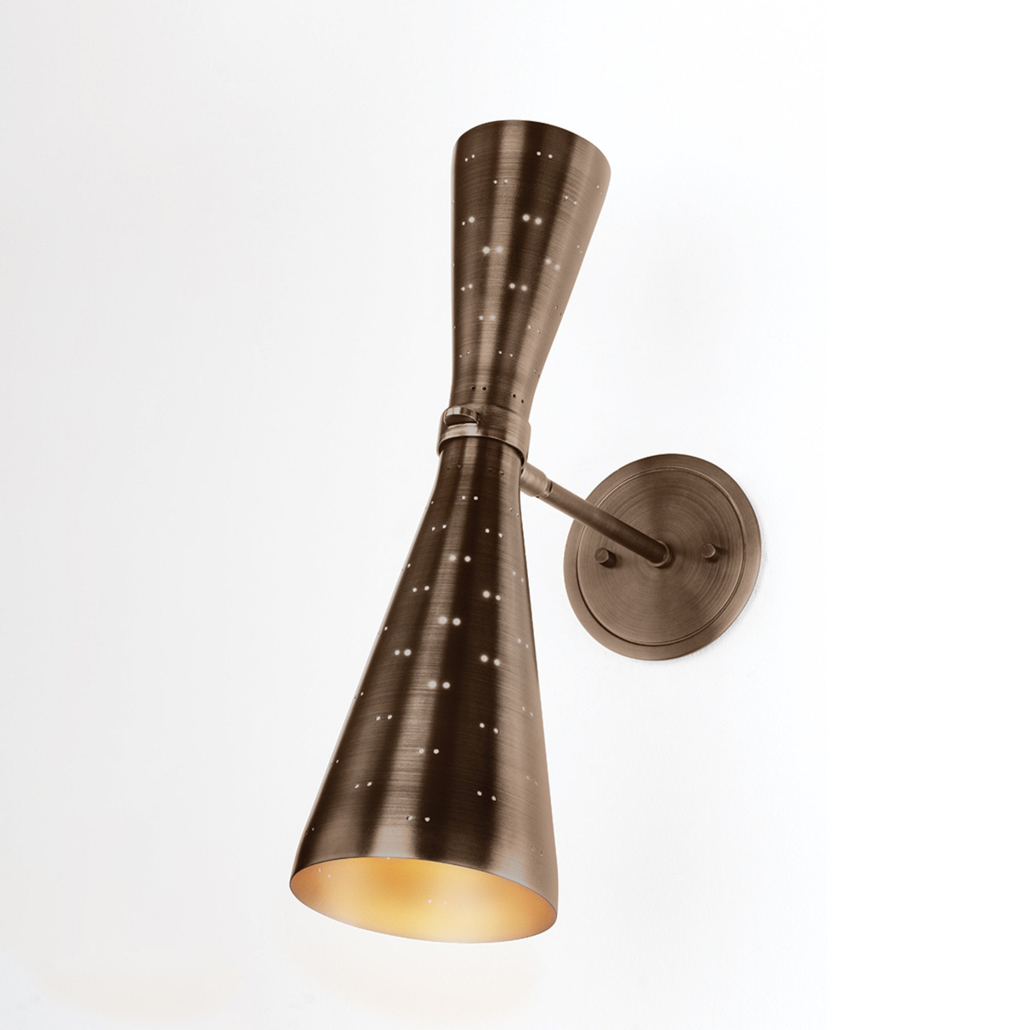 Allanton 2-Light Wall Sconce in Historic Bronze 5.25W x 17.5H