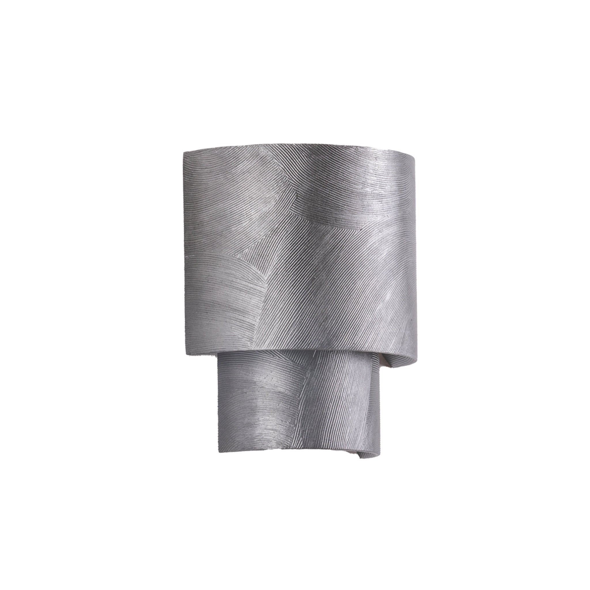 Moray 2-Light Wall Sconce in Black Silver Leaf 7.75W x 9.25H