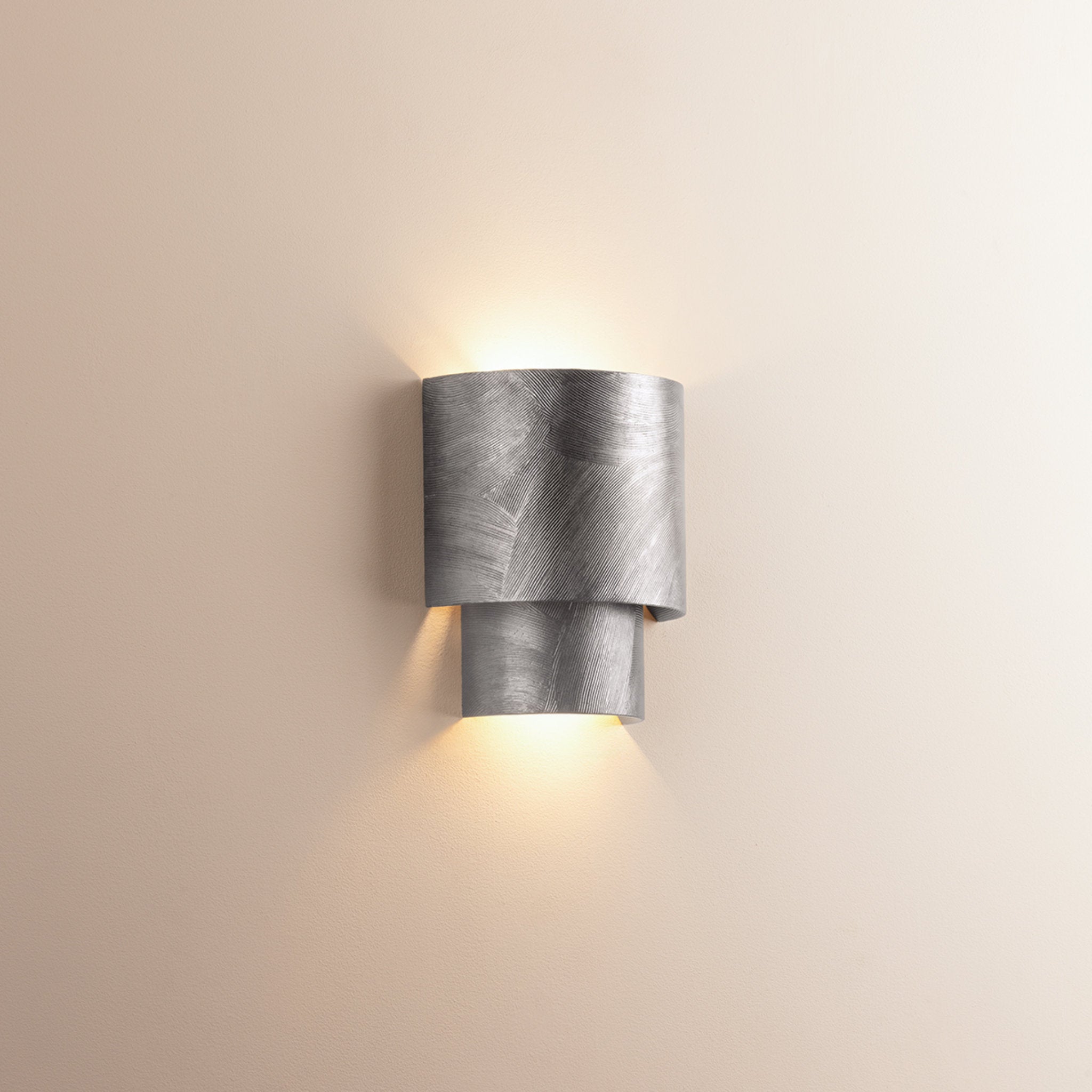 Moray 2-Light Wall Sconce in Black Silver Leaf 7.75W x 9.25H