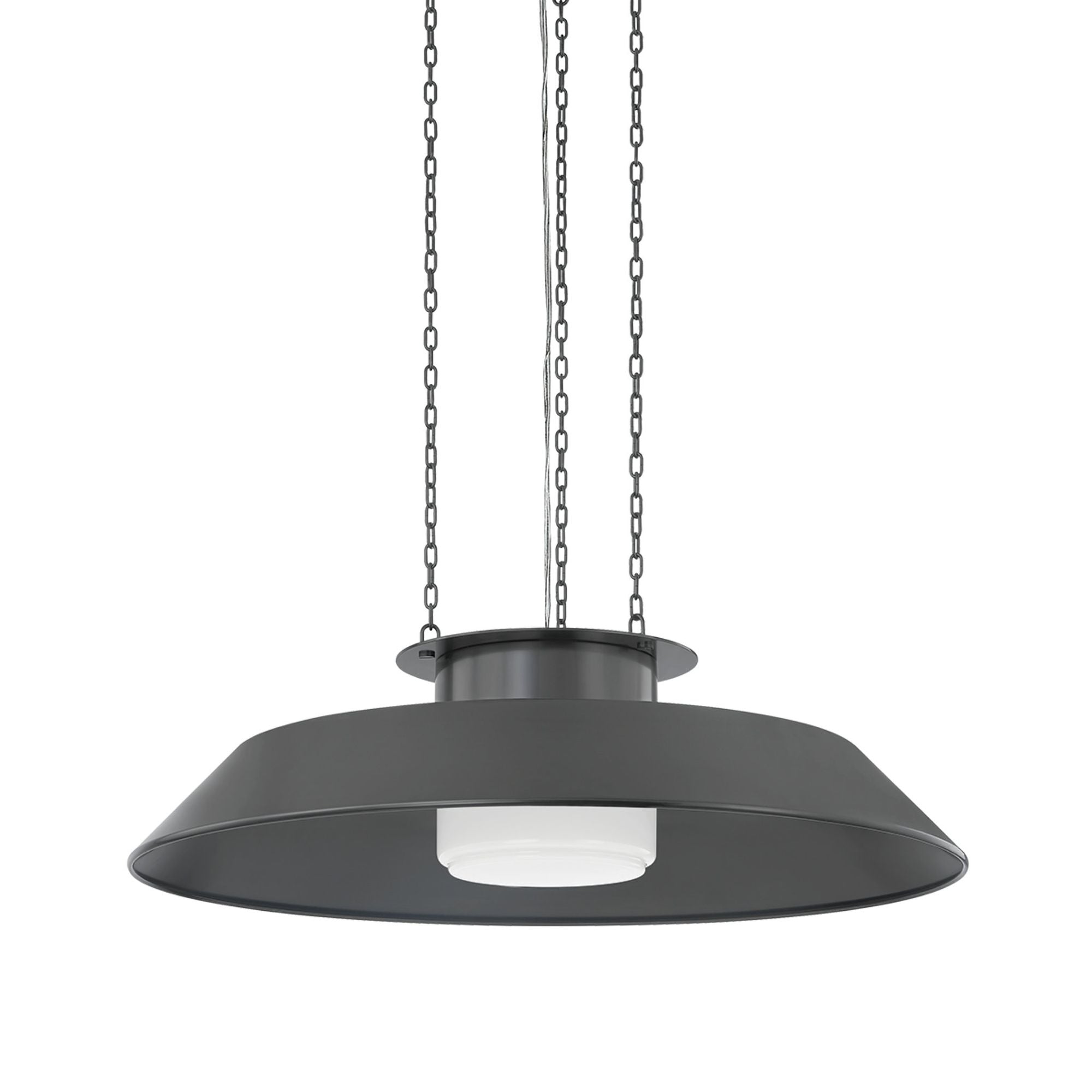Woodrow 1-Light Pendant in Distressed Bronze 32W x 9.25H