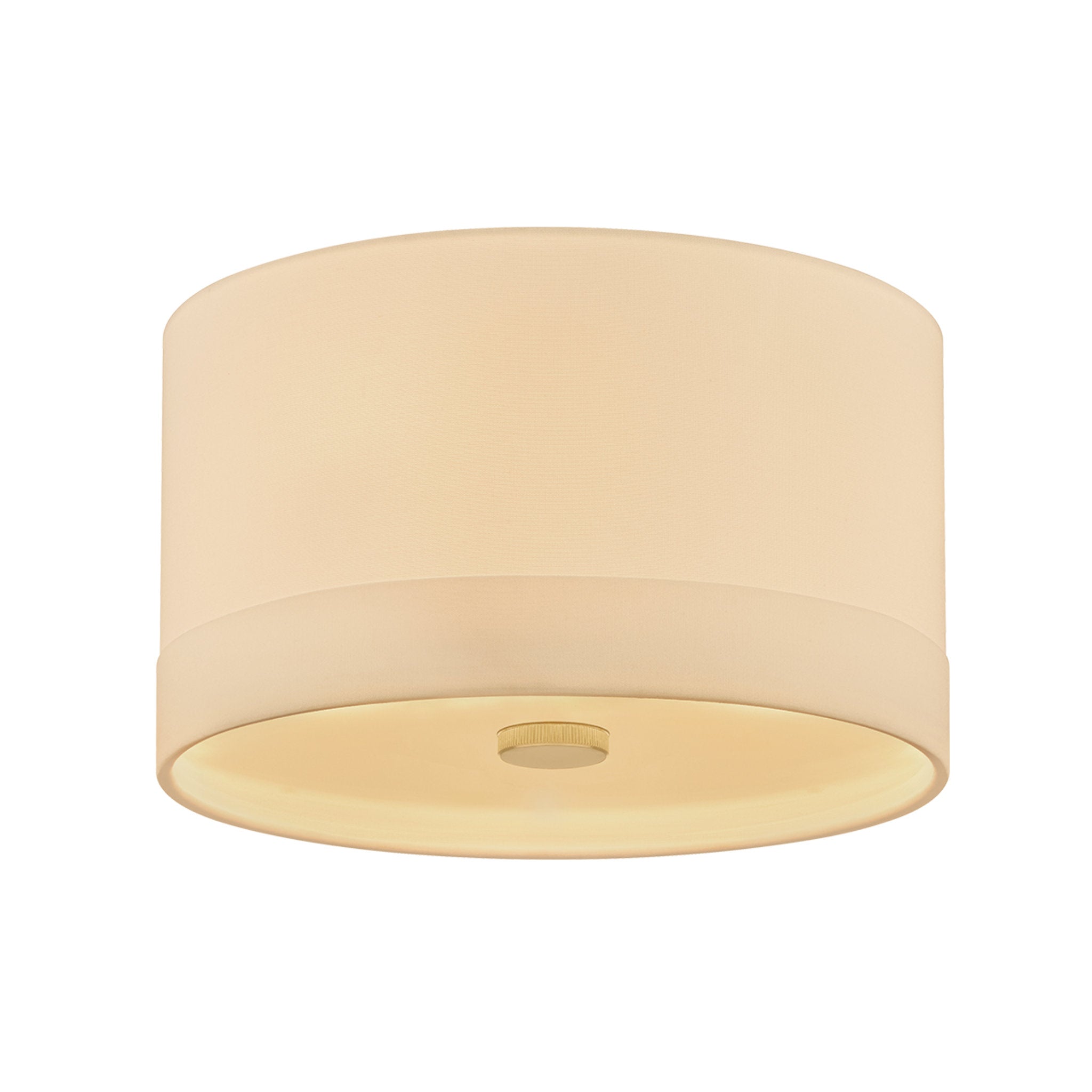 Ashland 3-Light Flush Mount in Aged Brass 14W x 8.5H
