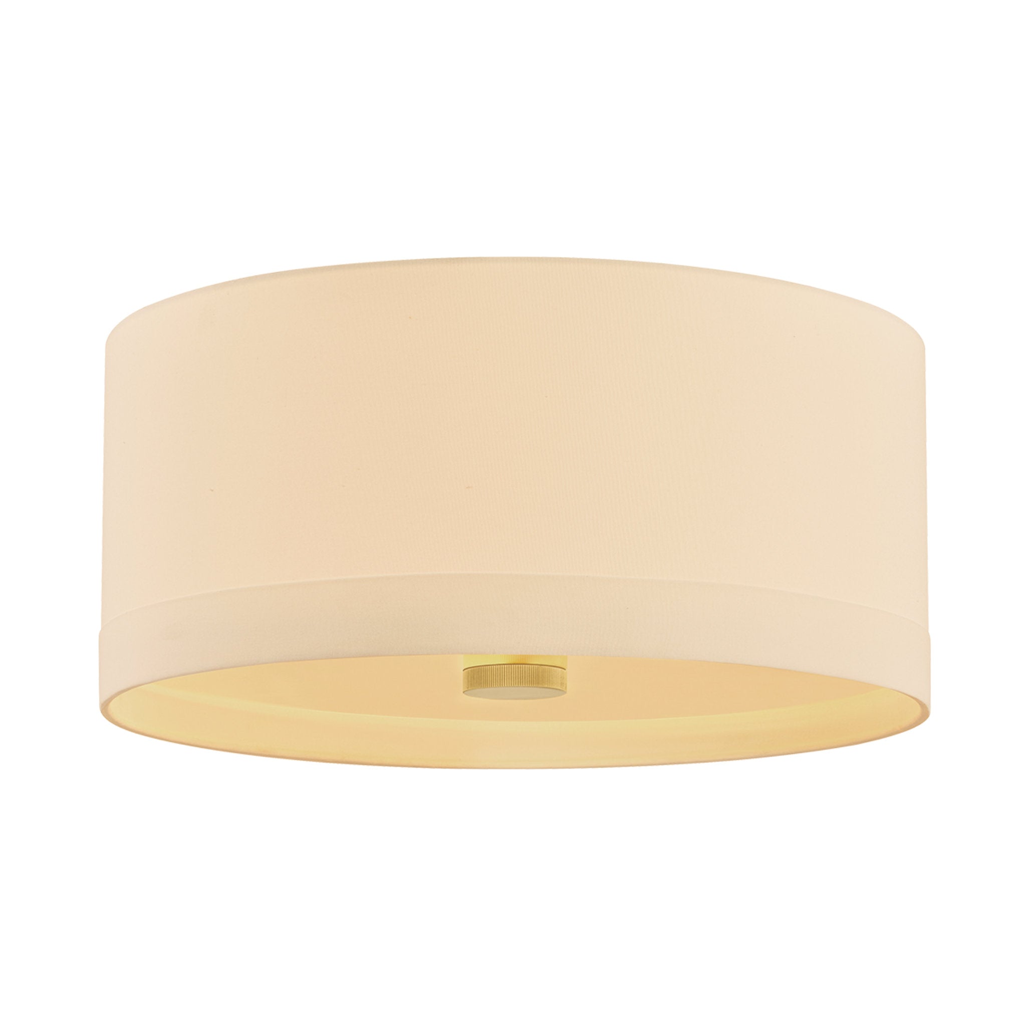 Ashland 4-Light Flush Mount in Aged Brass 22W x 10.25H