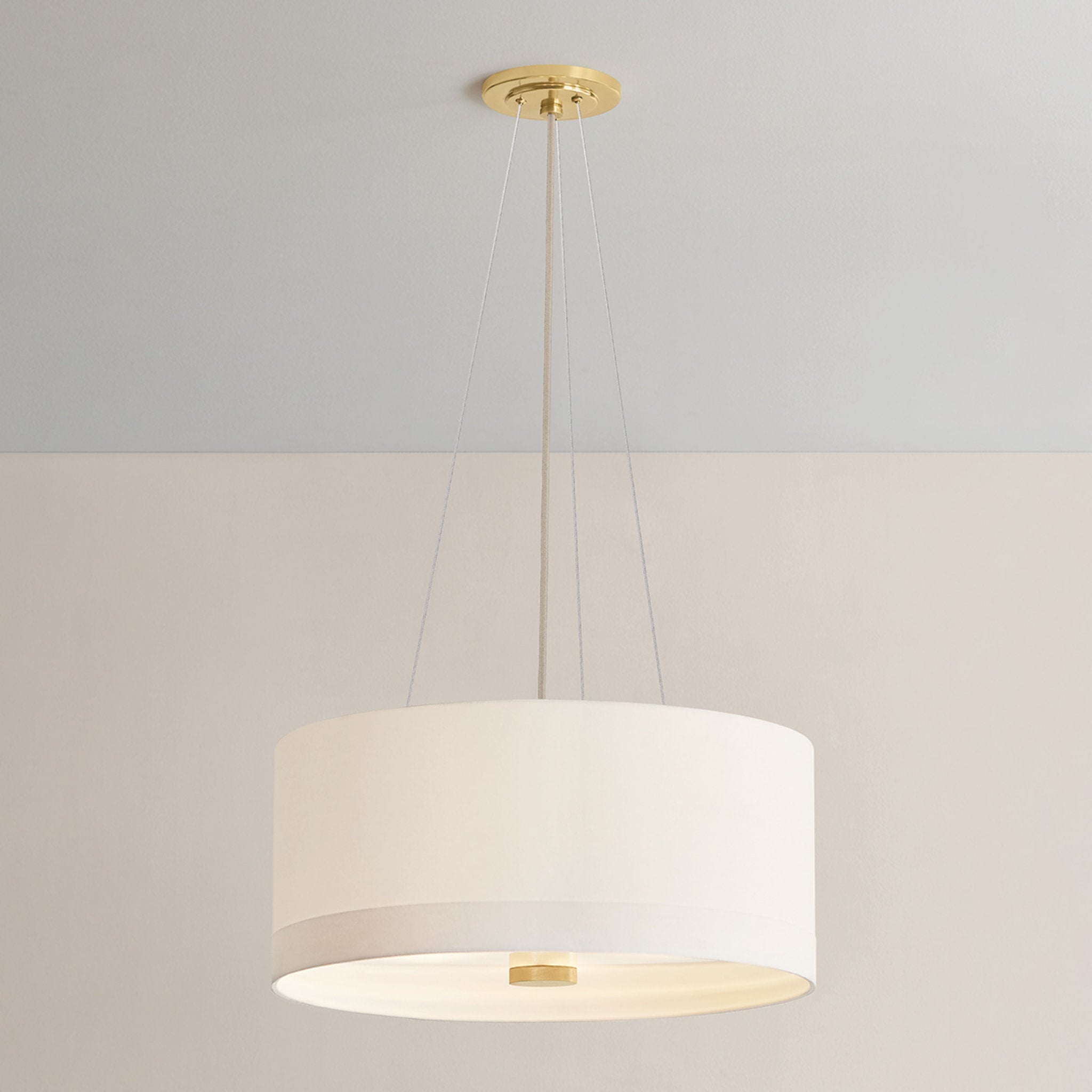 Ashland 4-Light Pendant in Aged Brass 22W x 10.25H