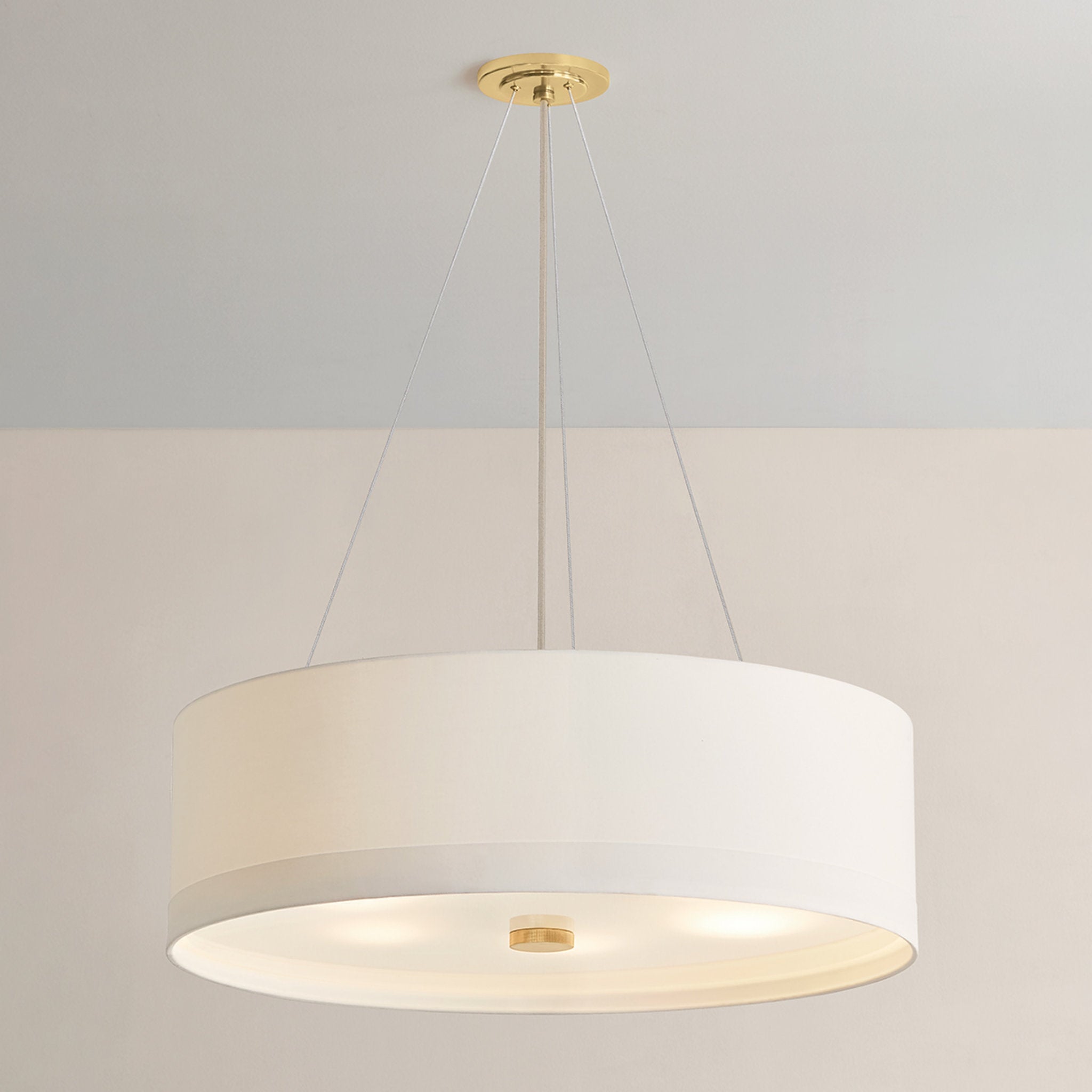 Ashland 6-Light Pendant in Aged Brass 32W x 10.25H