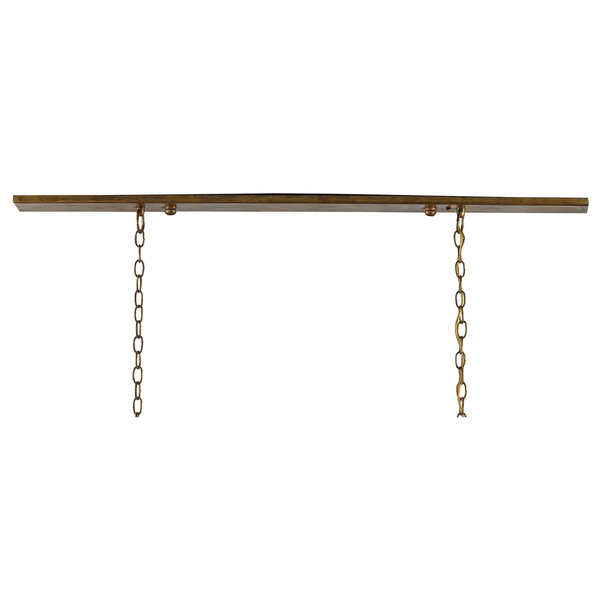 Maximus Medium Gold Chandelier - Washed Gold Leaf