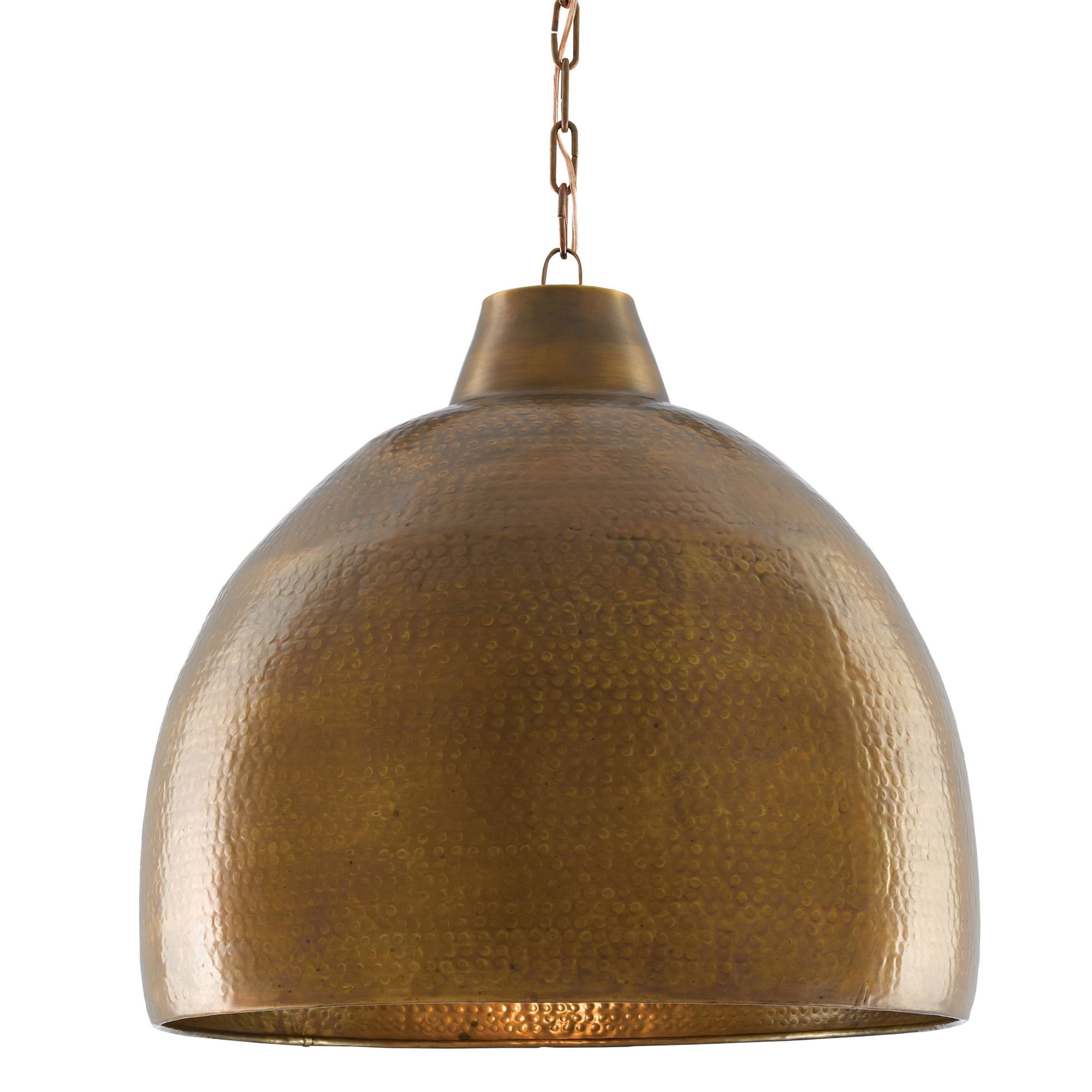 Earthshine Large Brass Pendant - Vintage Brass