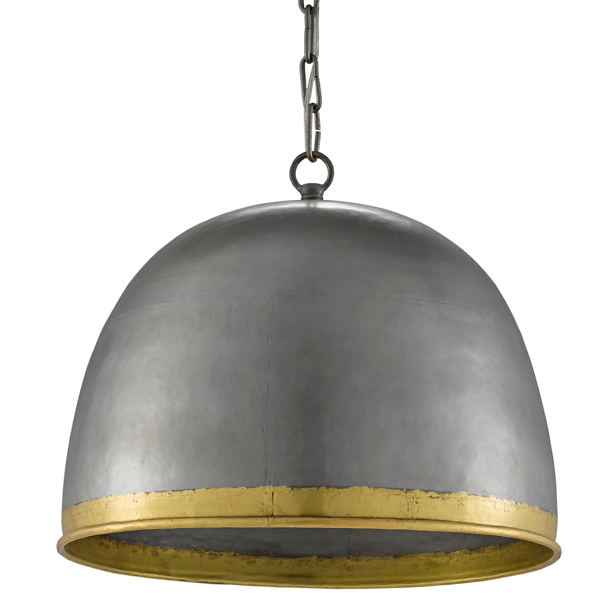 Matute Pewter Pendant - Pewter/Polished Brass