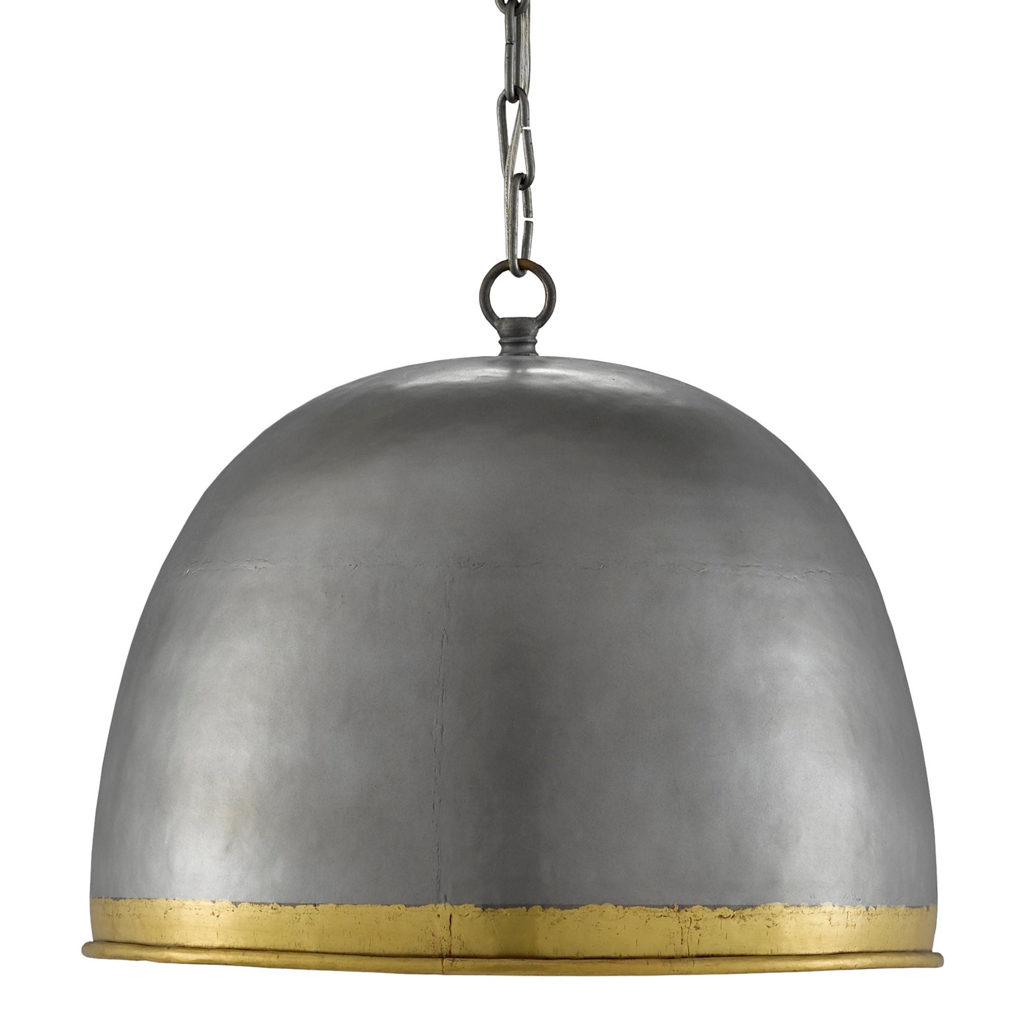 Matute Pewter Pendant - Pewter/Polished Brass