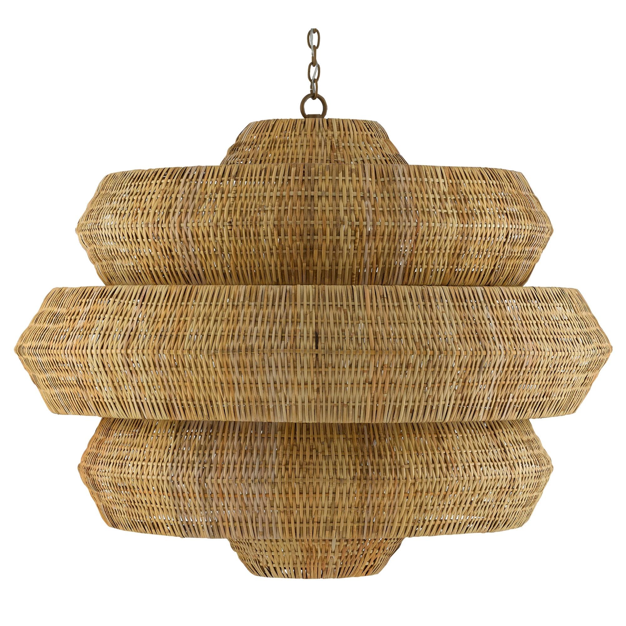 Antibes Grande Natural Chandelier - Khaki/Natural