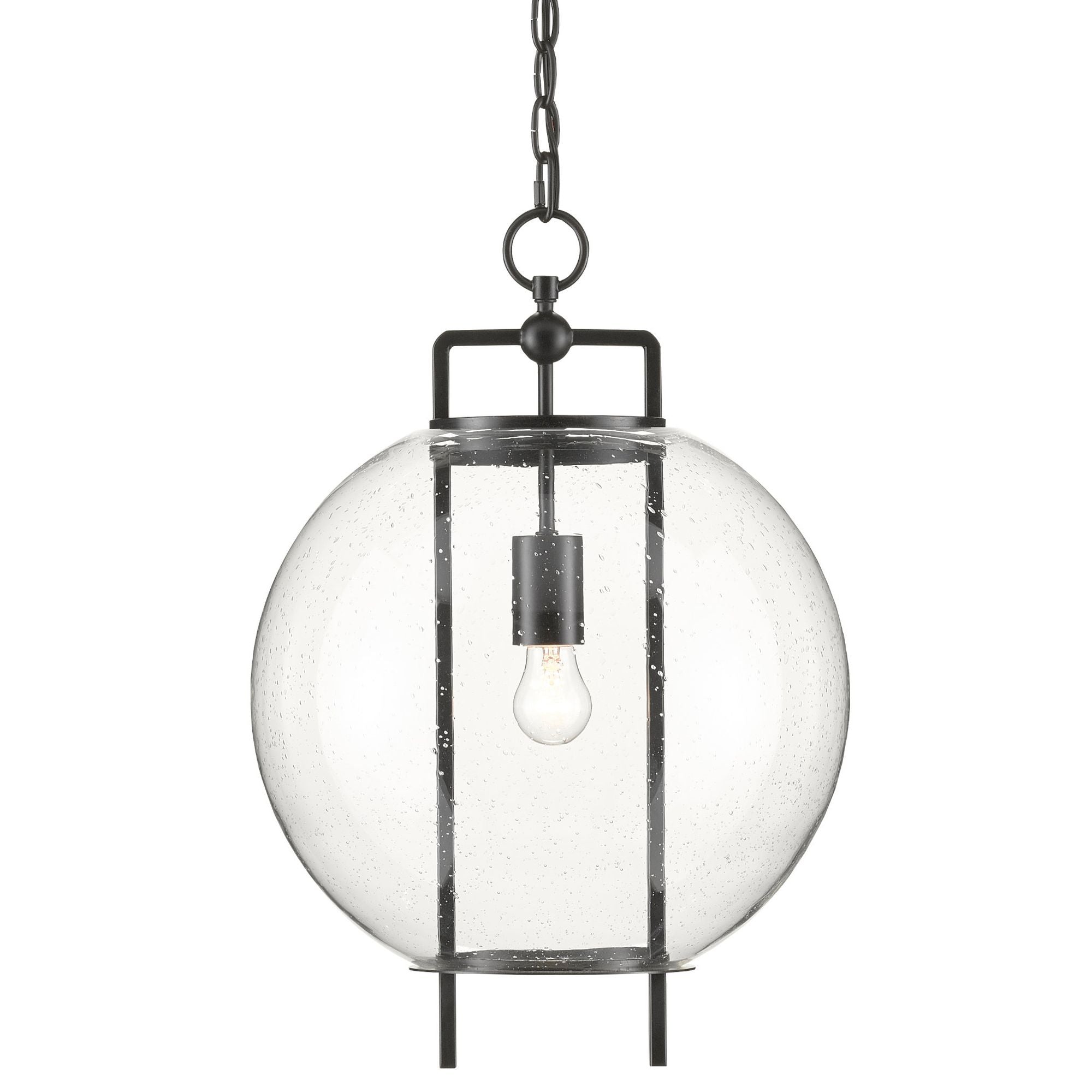 Breakspear Glass Pendant - Antique Black