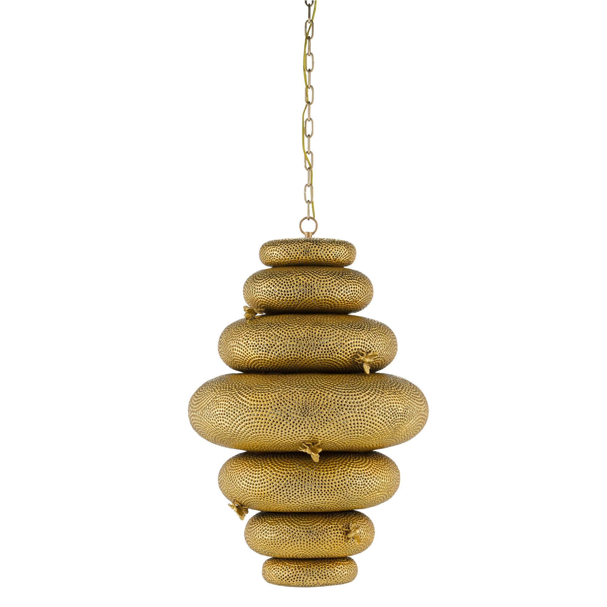 Bee My Honey Gold Chandelier - Antique Brass