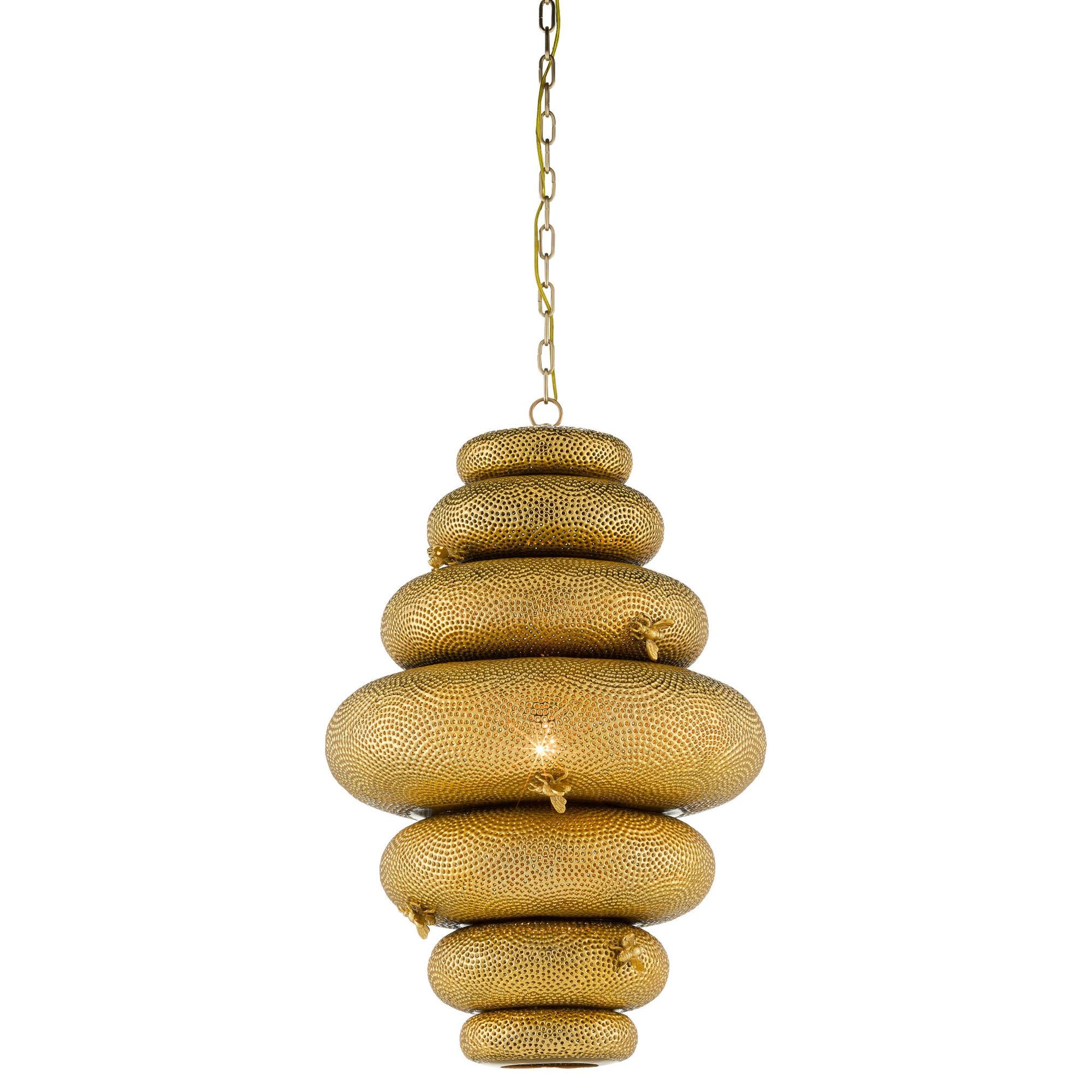 Bee My Honey Gold Chandelier - Antique Brass