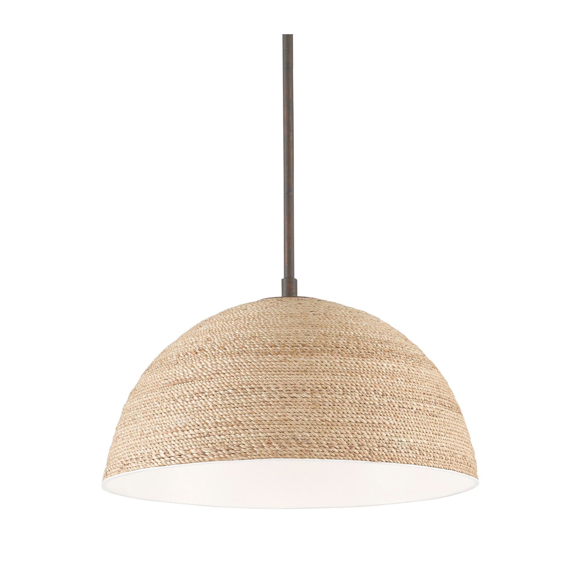 Tobago Pendant - Bronze Gold/Sugar White/Natural Rope